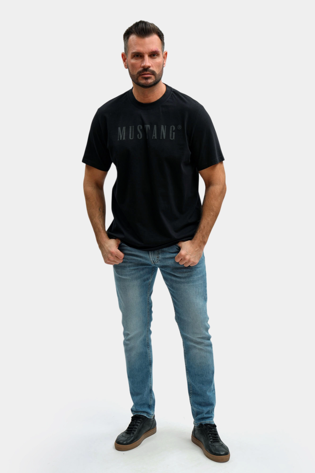 1017392 Футболка Mustang Черный