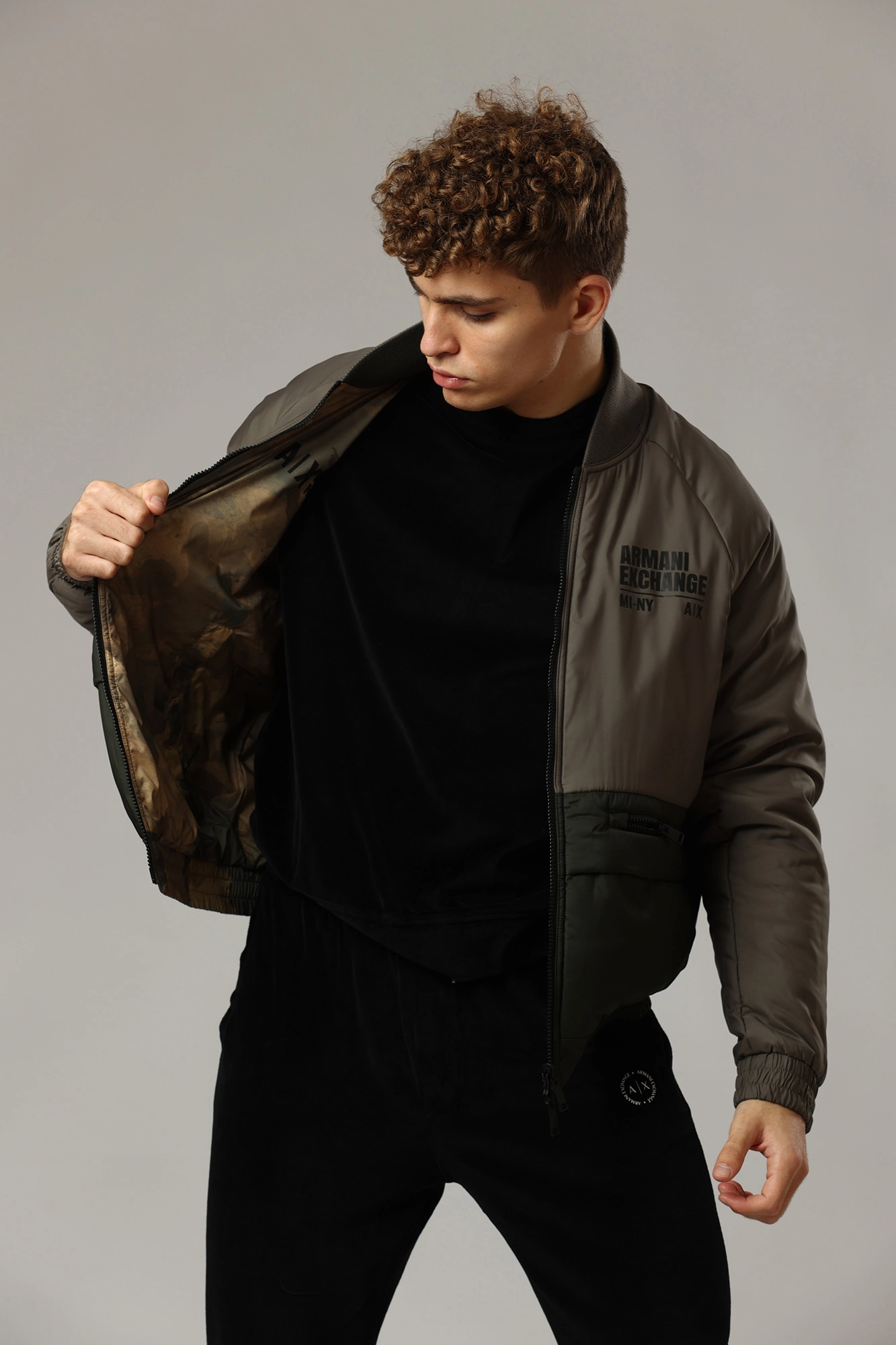 Bomber jacket armani exchange outlet