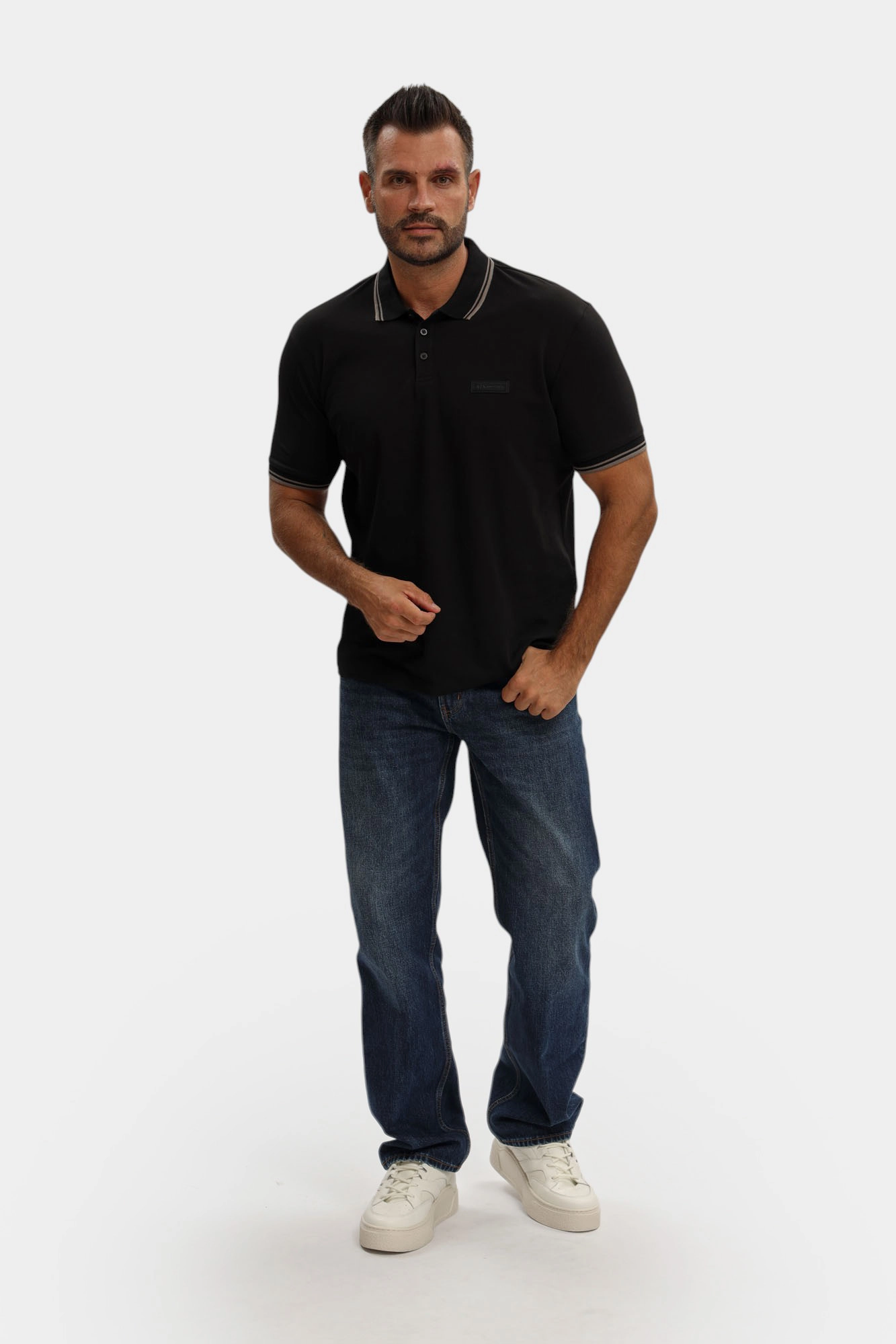 XM001349_AF16246 Поло Armani Exchange Черный