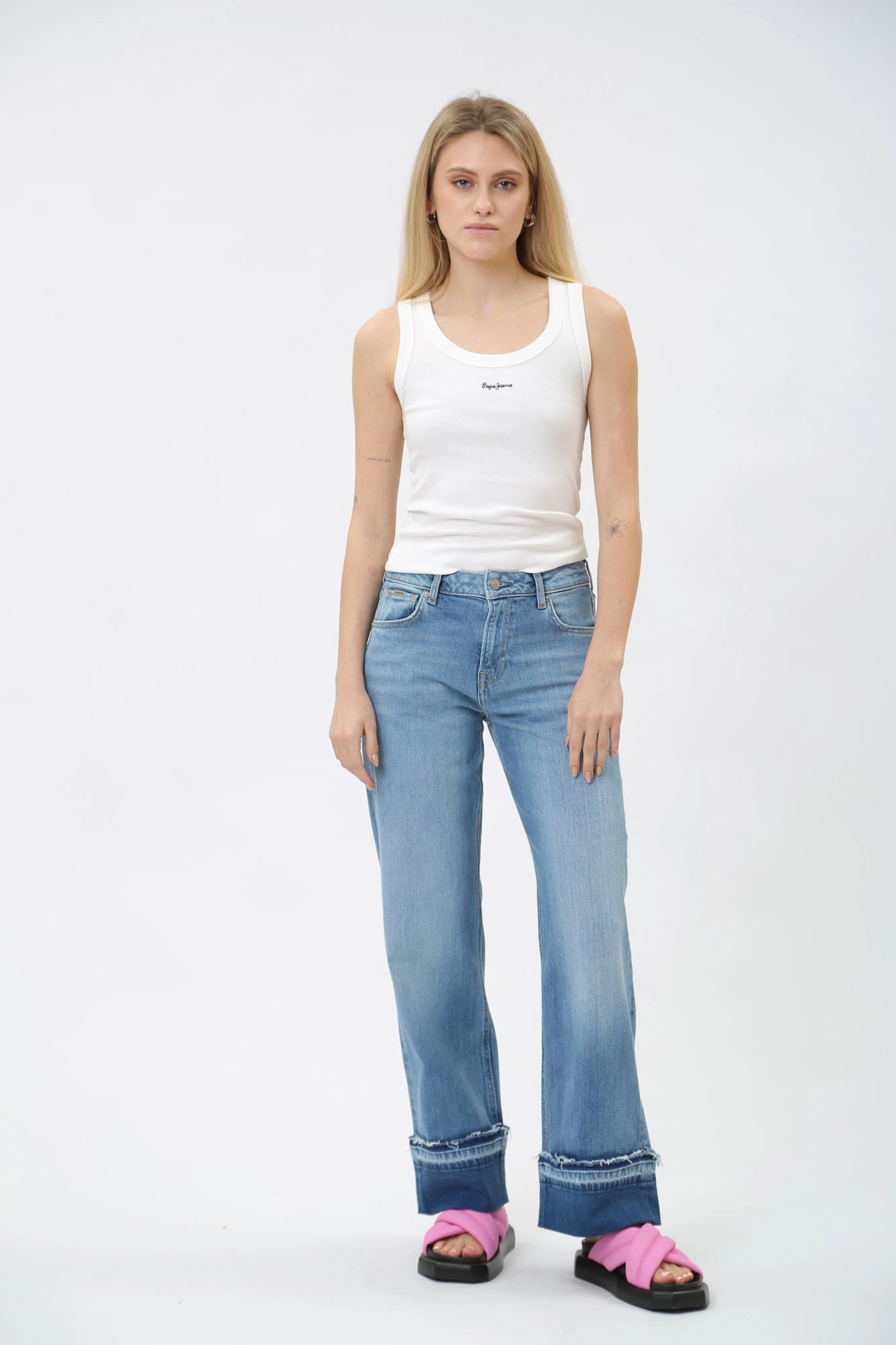 LOOSE ST JEANS HW TURN UP Pepe Jeans PL204689.000 Med Online.ru