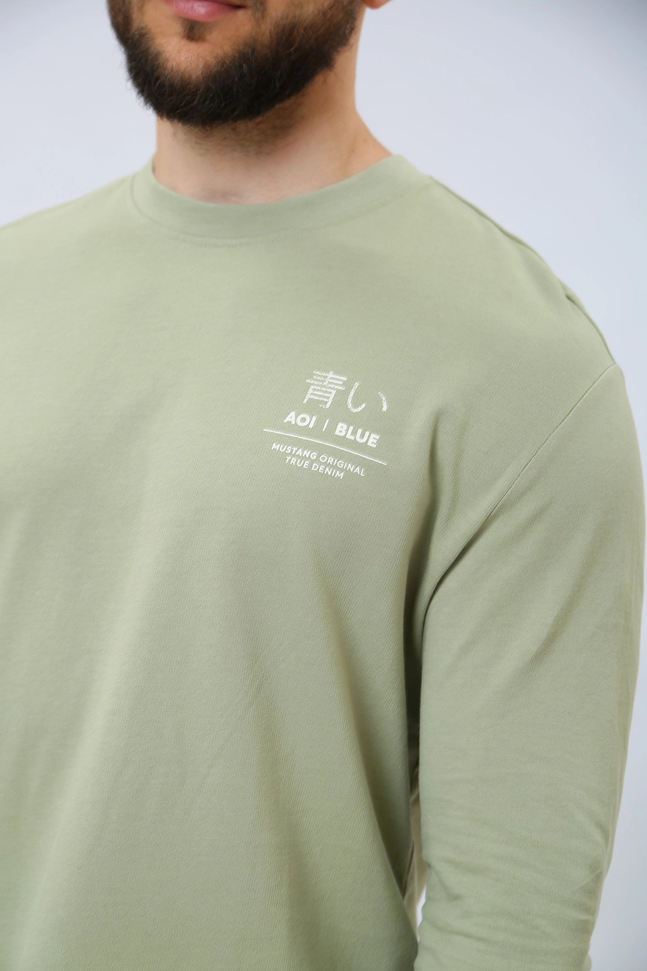 1013525 Свитшот Mustang Зеленый