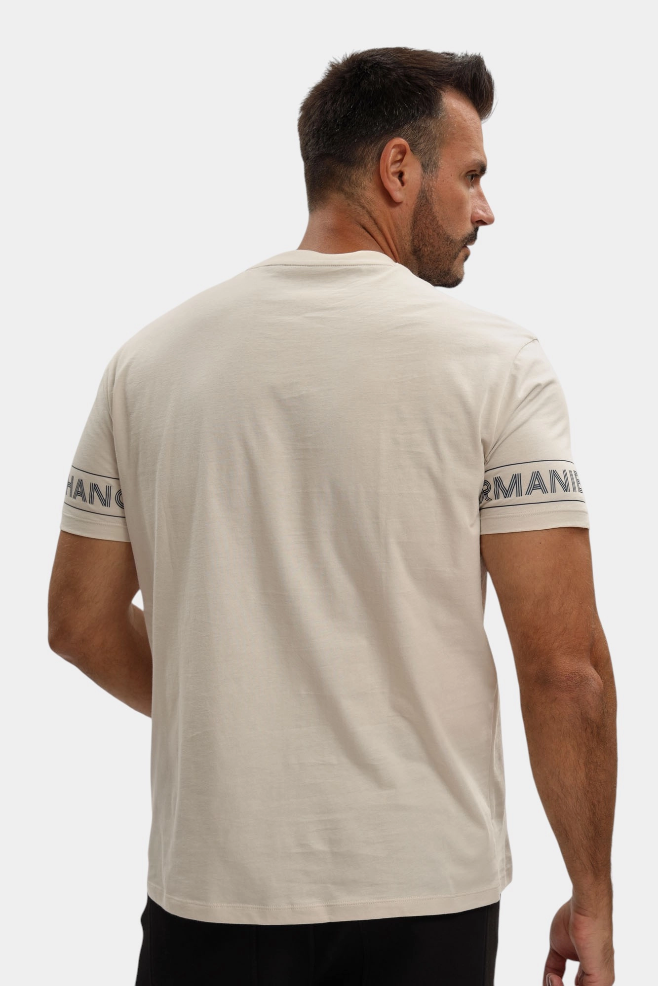 XM001437_AF10356 Футболка Armani Exchange Бежевый