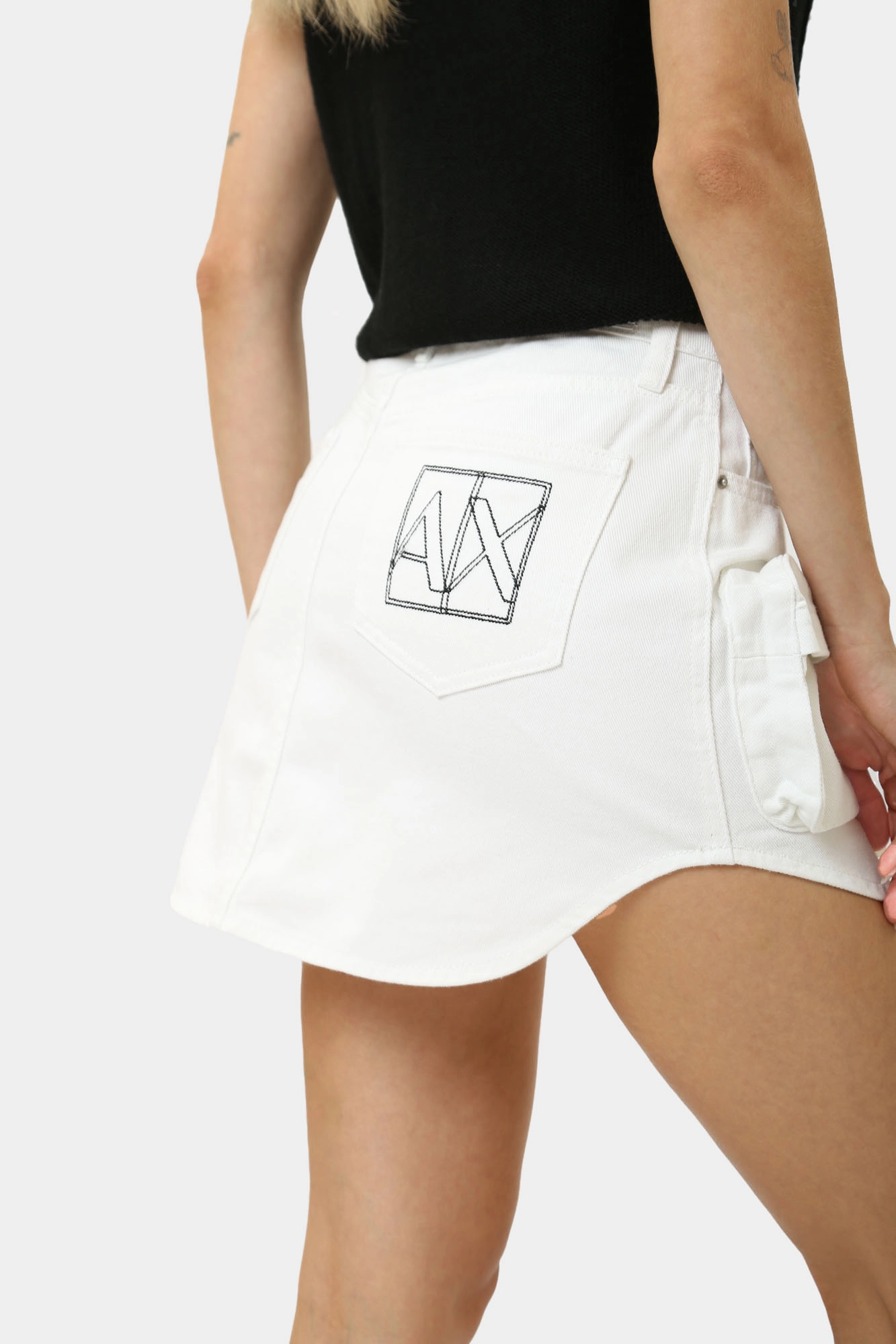 3DYN49_Y15MZ_0104 юбка джинсовая armani exchange 