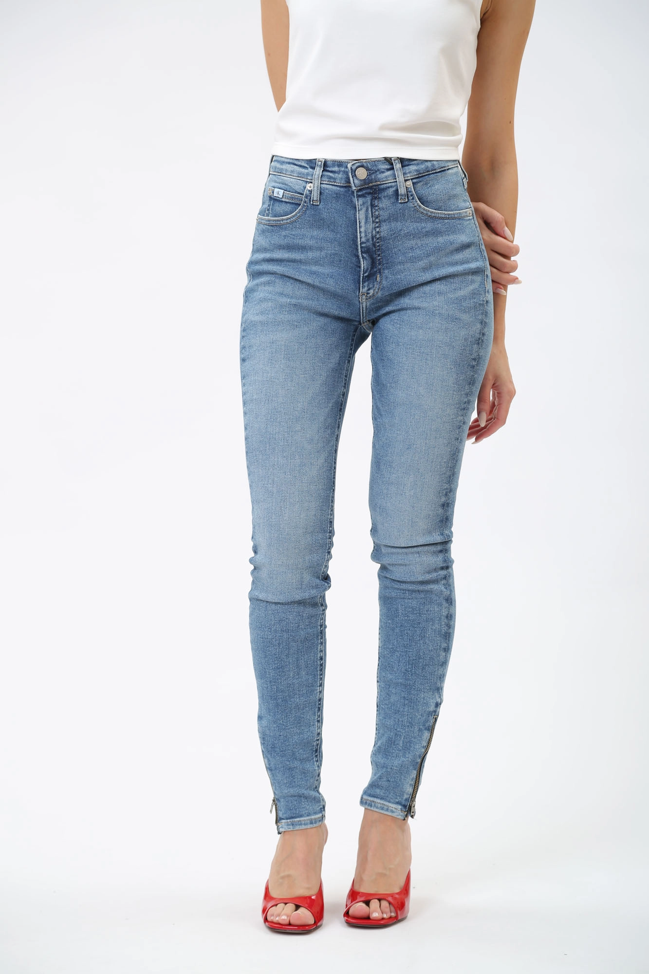 Calvin klein high rise skinny clearance