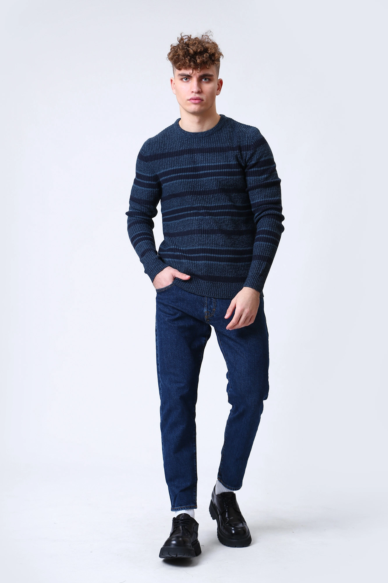 12217487 Джемпер Jack & Jones Синий