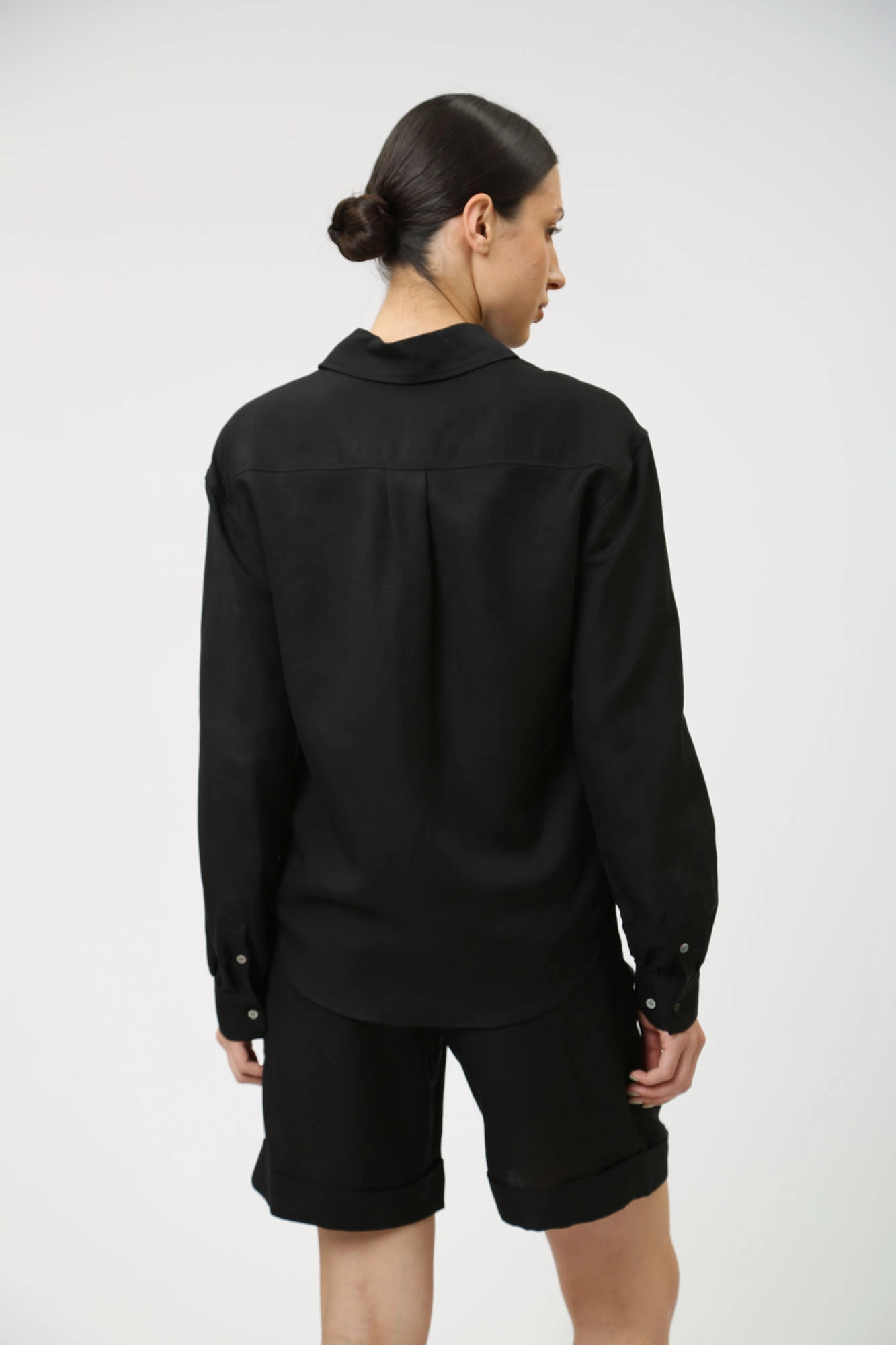 241W1601 рубашка д/р льняная karl lagerfeld 