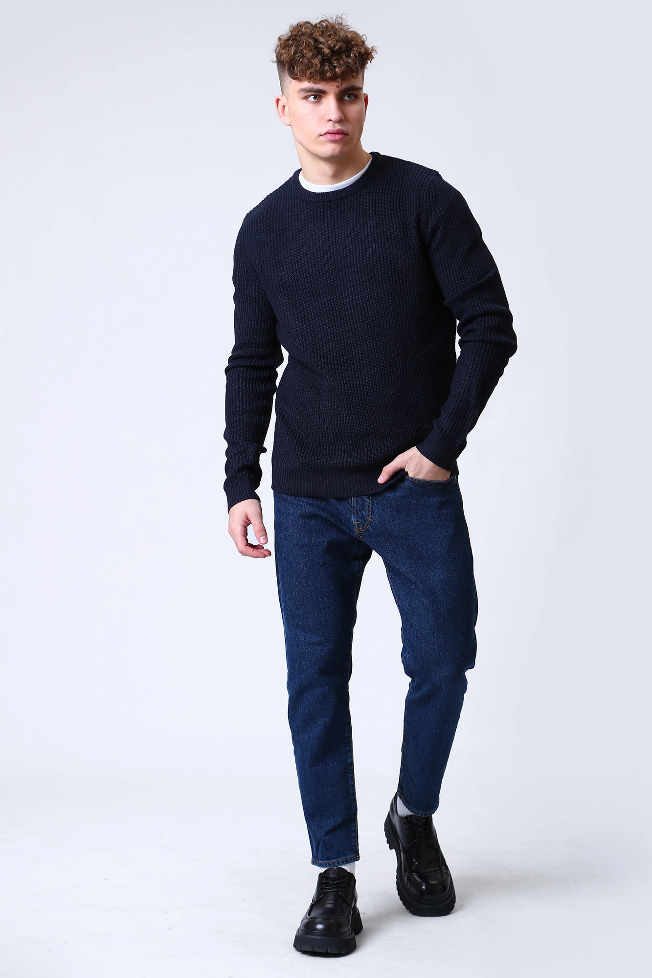12217487 Джемпер Jack & Jones Синий