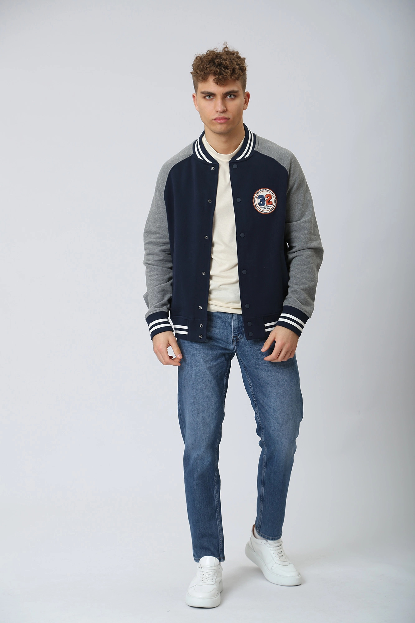 1013076 Бомбер Mustang Синий