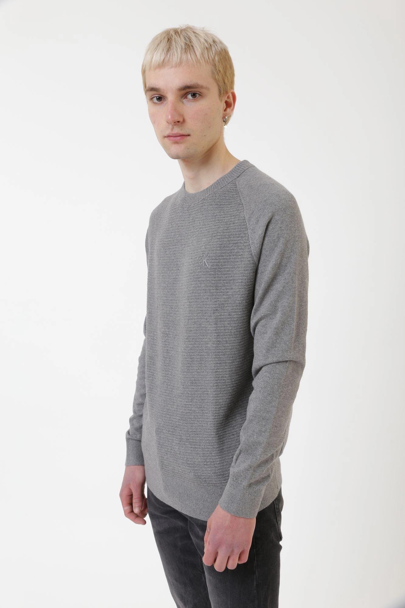 J30J316589_ Джемпер Calvin Klein Jeans Серый