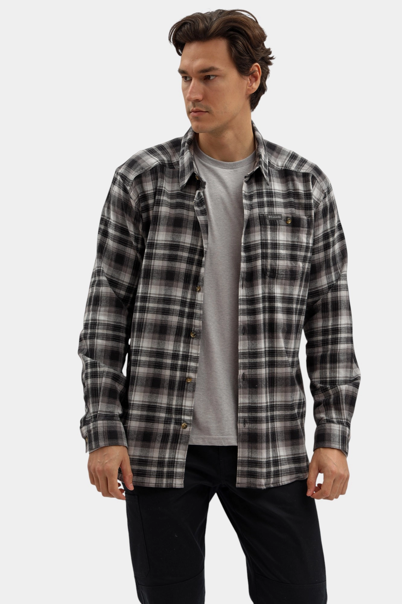1617951 Рубашка с длинным рукавом Columbia Серый