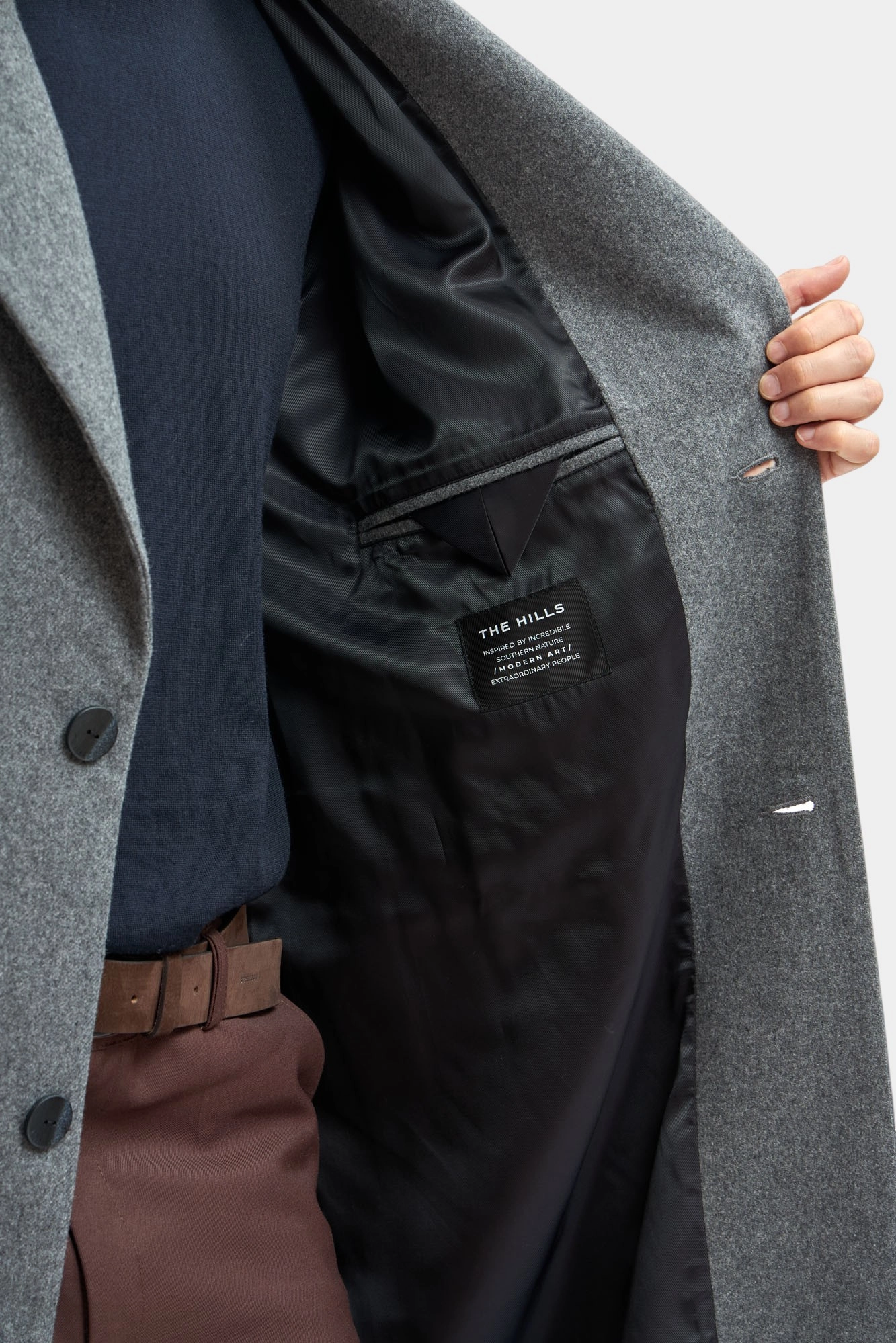 M-252-TH-56-2407 Пальто The Hills Серый