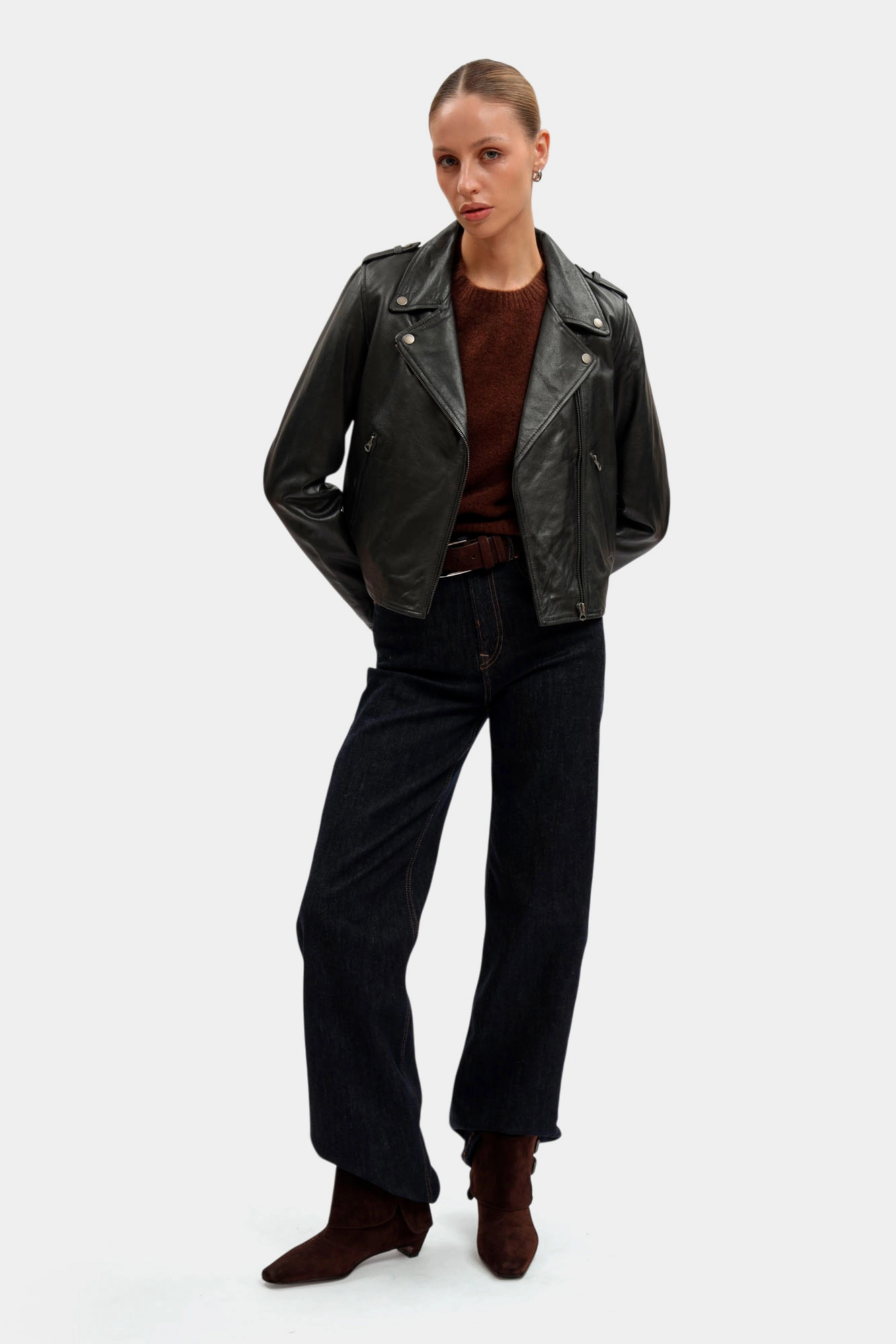 PL4024363 куртка кожаная pepe jeans 