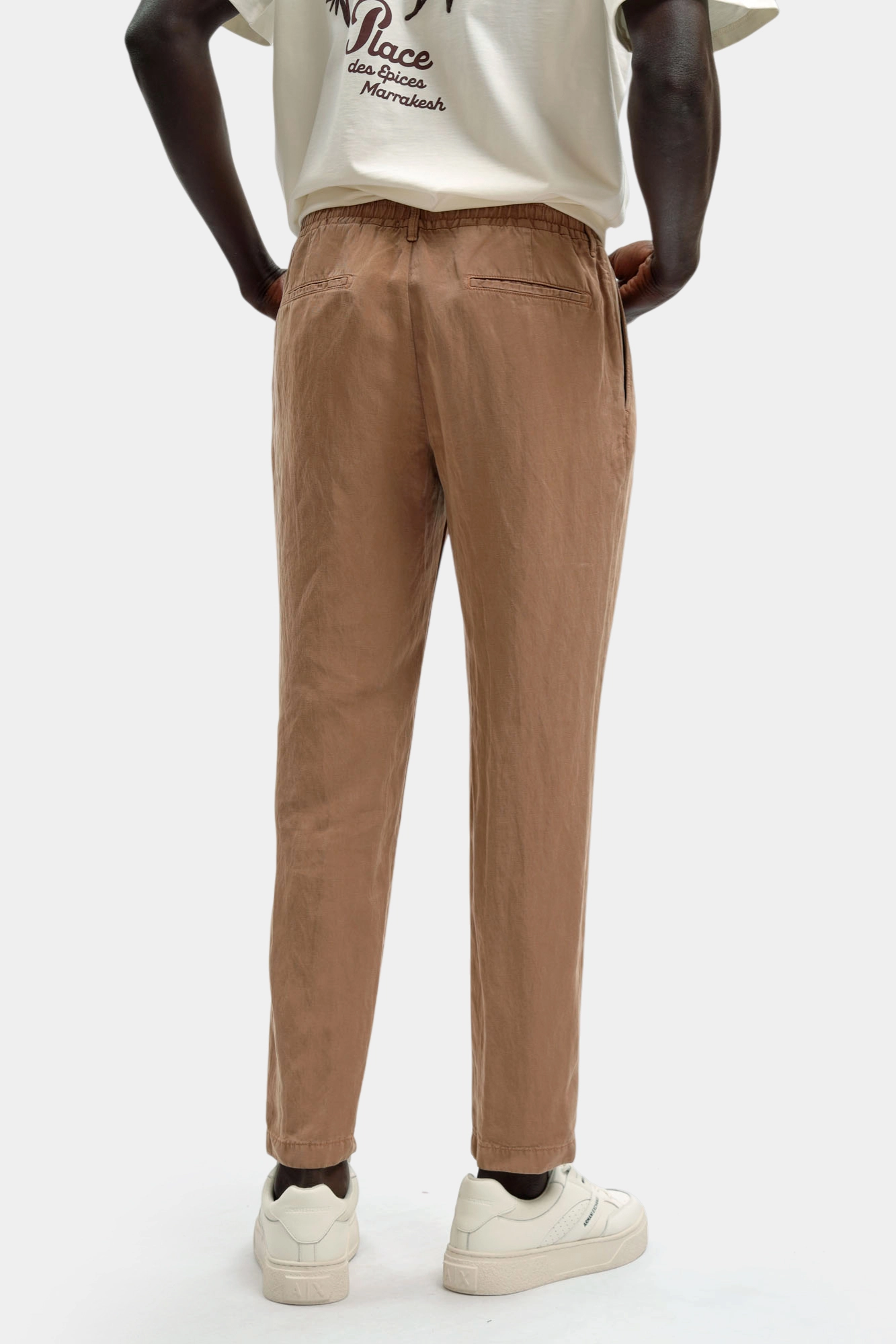 30102699_10015385 Брюки льняные чиносы Strellson Бежевый