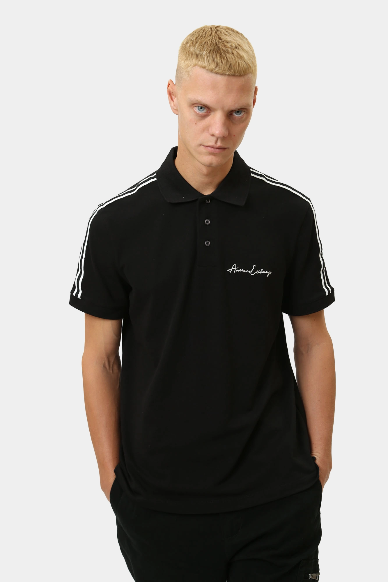 8NZFSG_ZJ81Z Поло Armani Exchange Черный