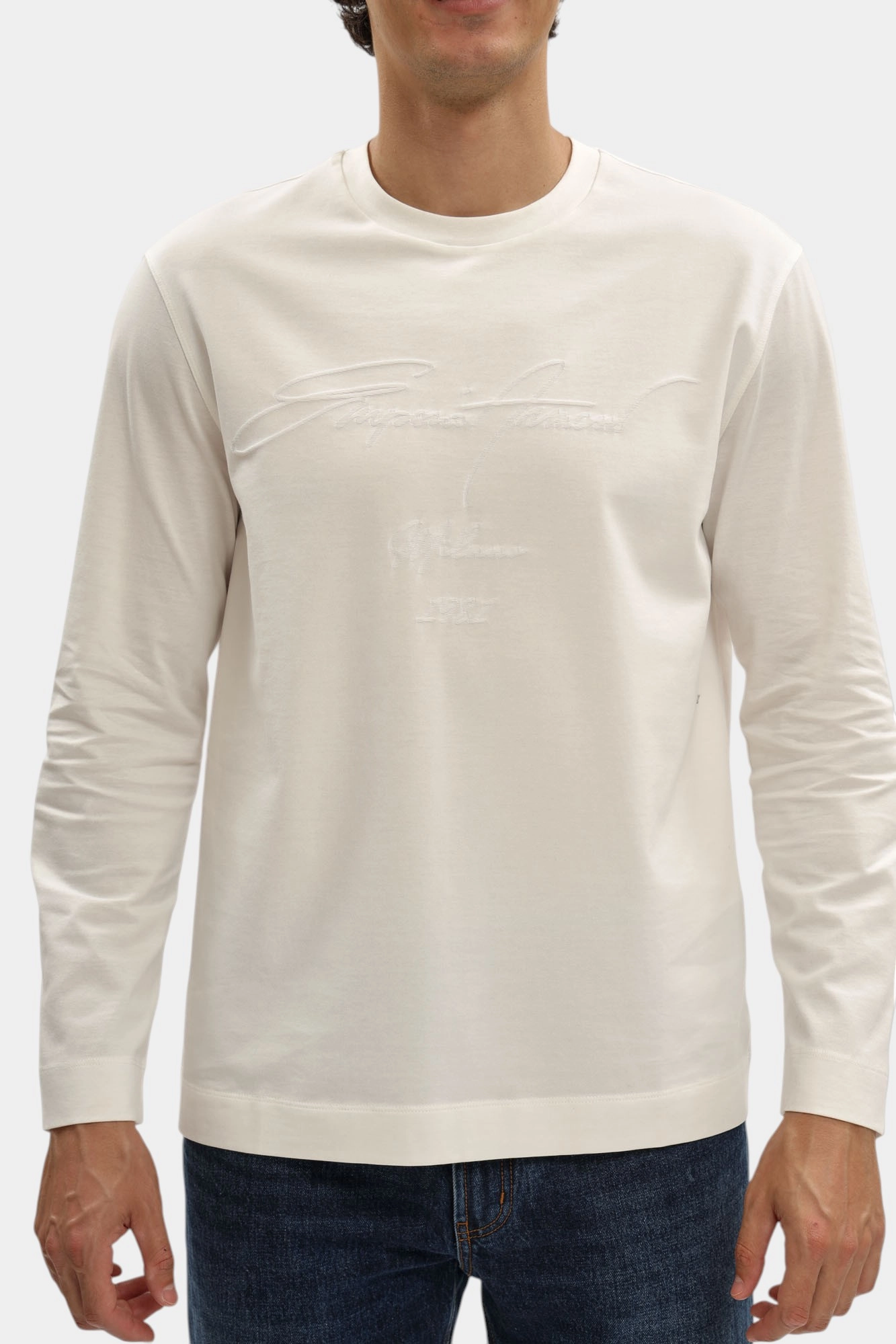 EM004347_ AF10762 Лонгслив Emporio Armani Зеленый