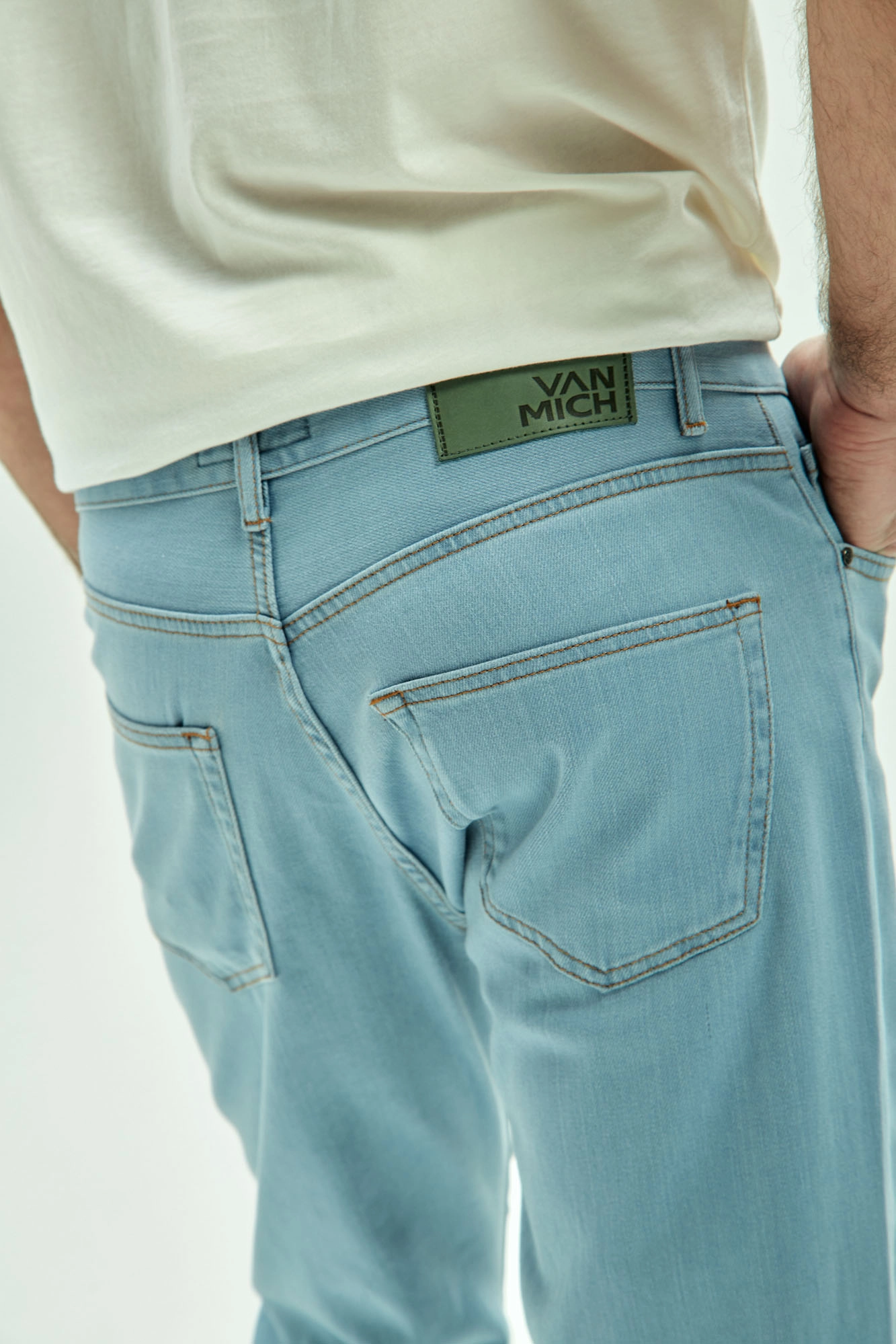 VM-OMA-33-026 Джинсы DAD  Van Mich Голубой