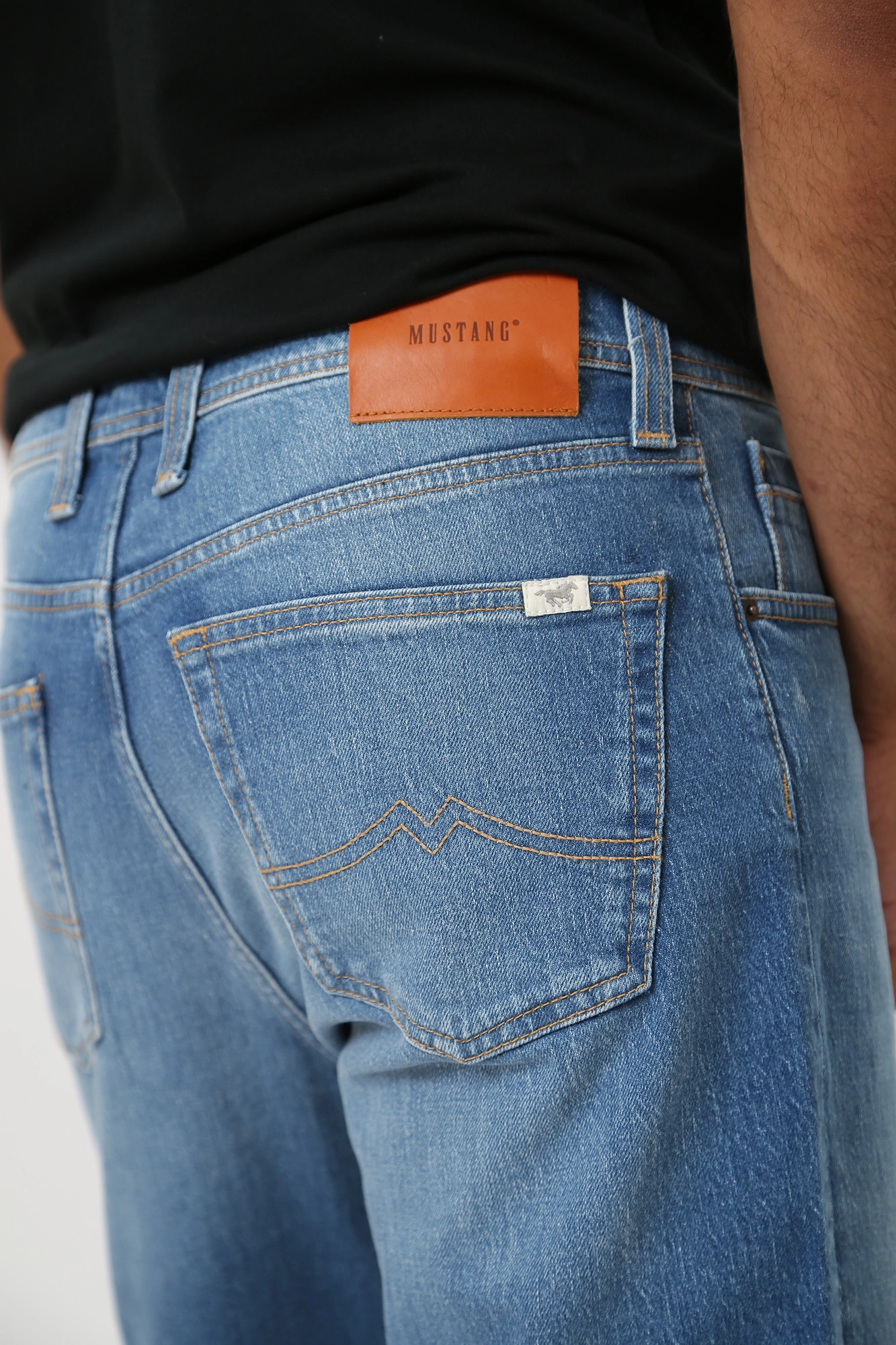 1014276-5000 Джинсы Denver Cropped  Mustang Голубой