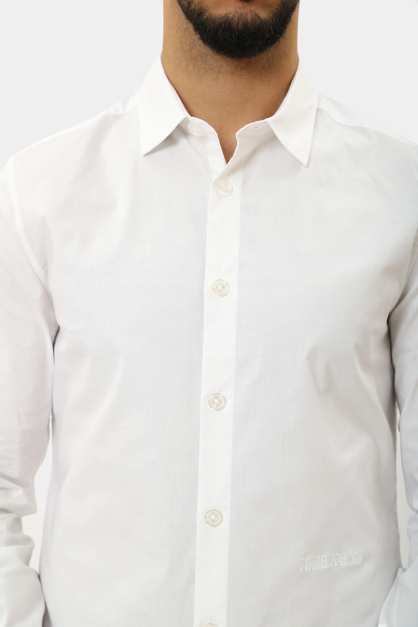 PBMS0419 Сорочка д/р Bikkembergs Белый