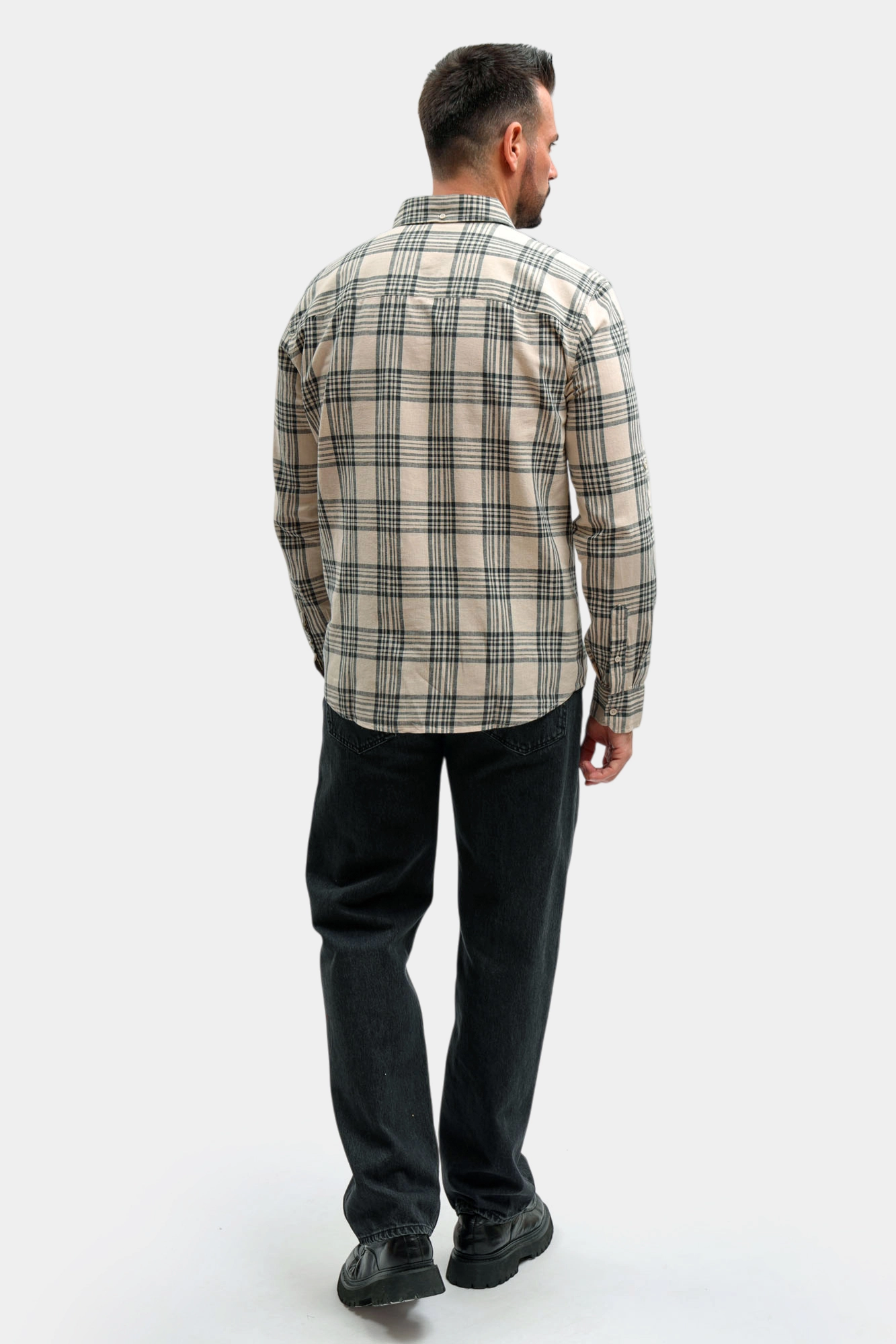 1017540 Рубашка Mustang Бежевый