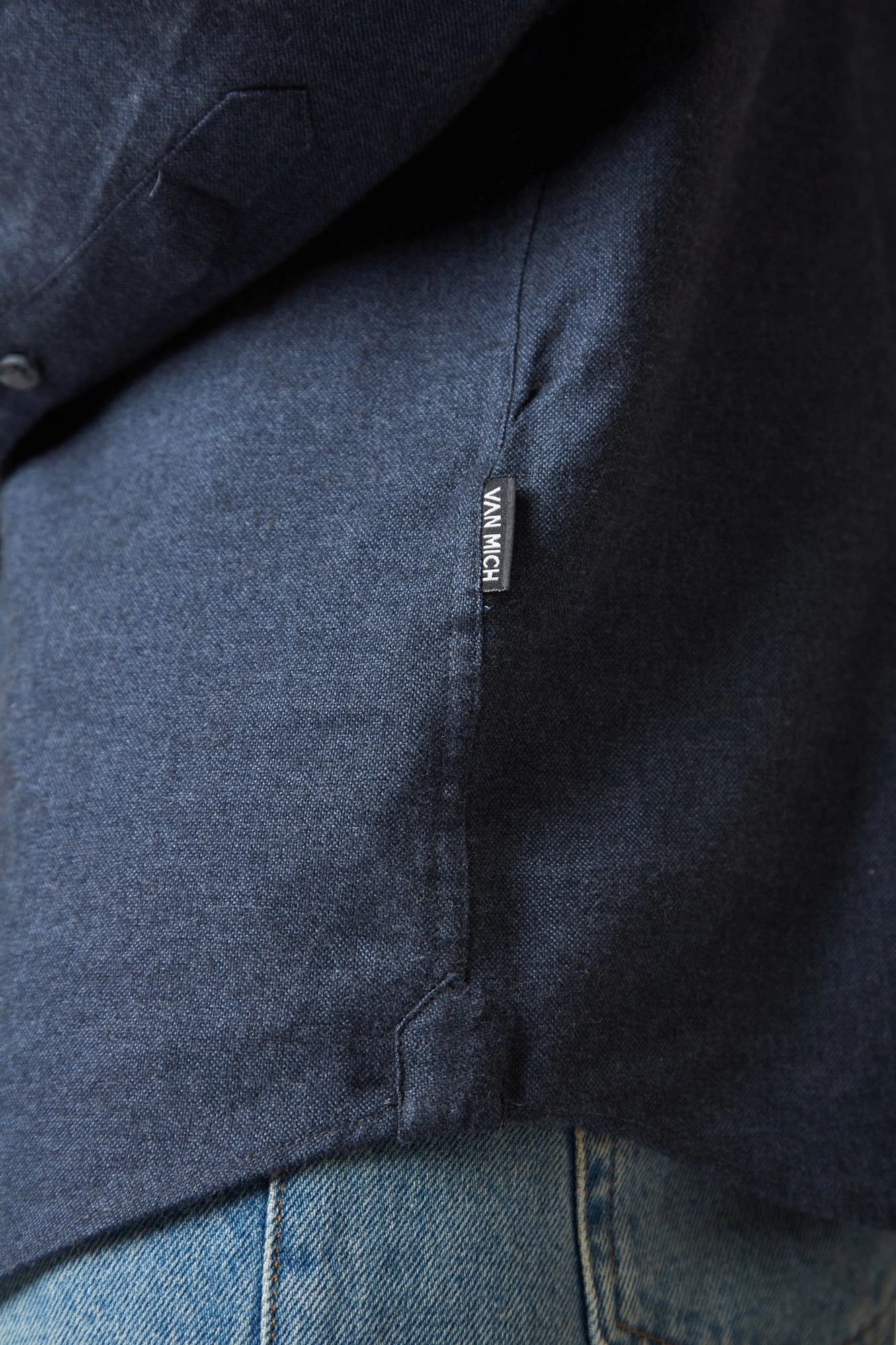 VM-BAL-58-003 Рубашка с длинным рукавом Van Mich Синий