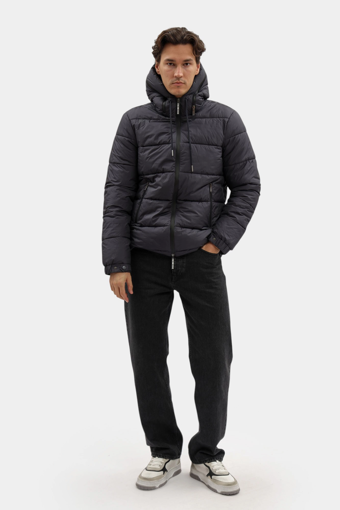 BMG1318 Пуховик Bikkembergs Синий