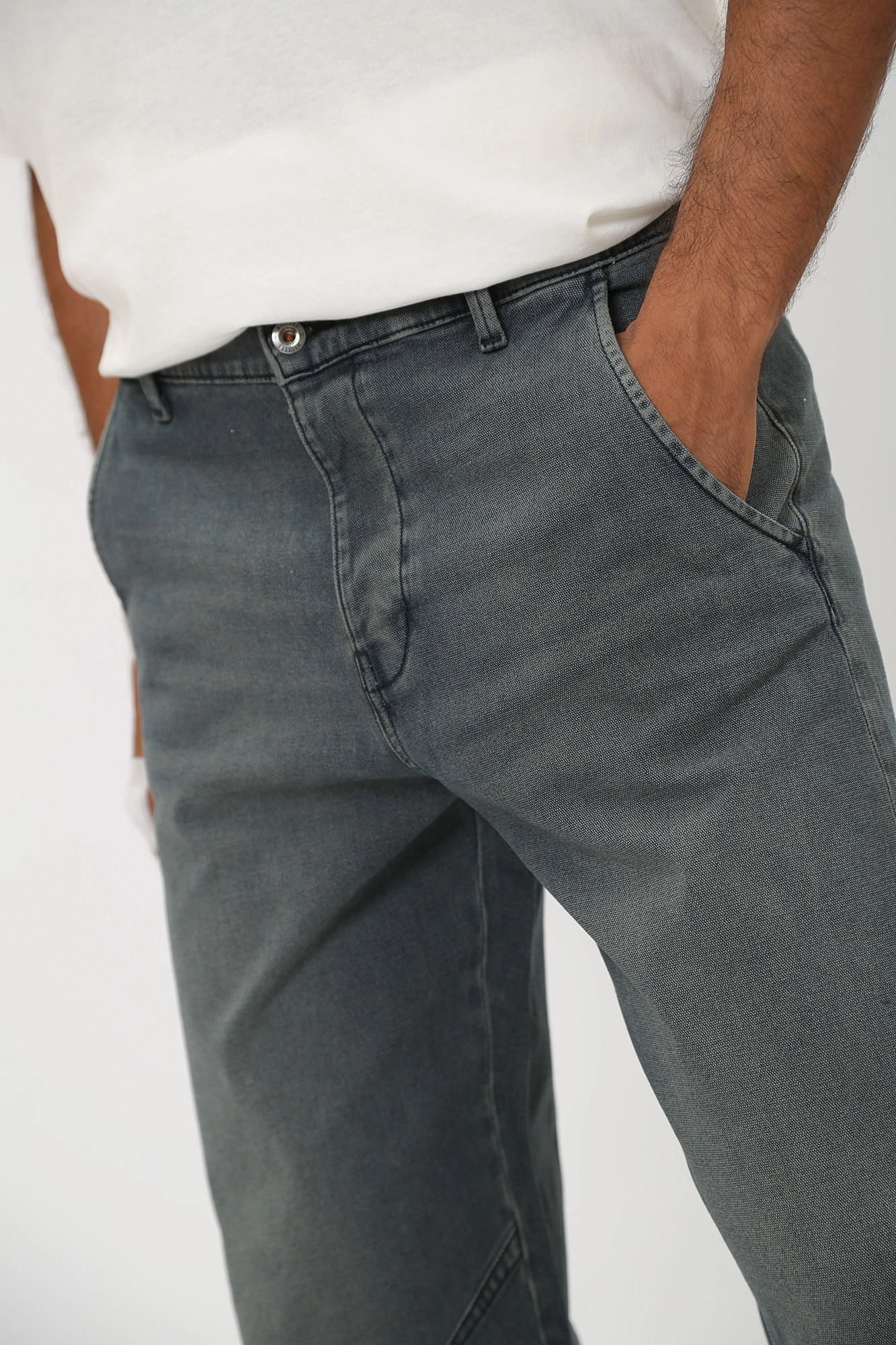 1014281-5000 Брюки джинсовые Mustang Серый