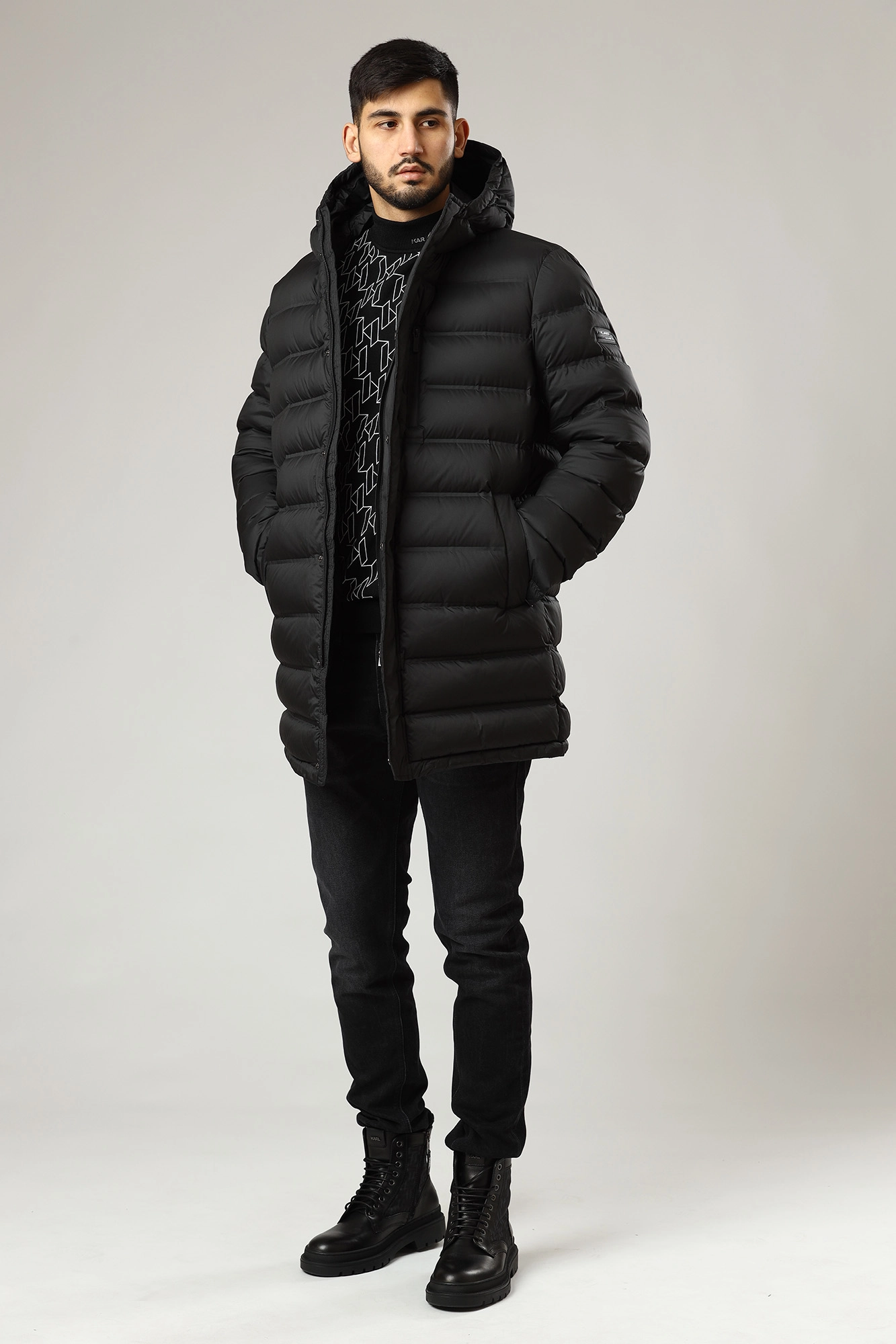 Karl lagerfeld mens parka new arrivals