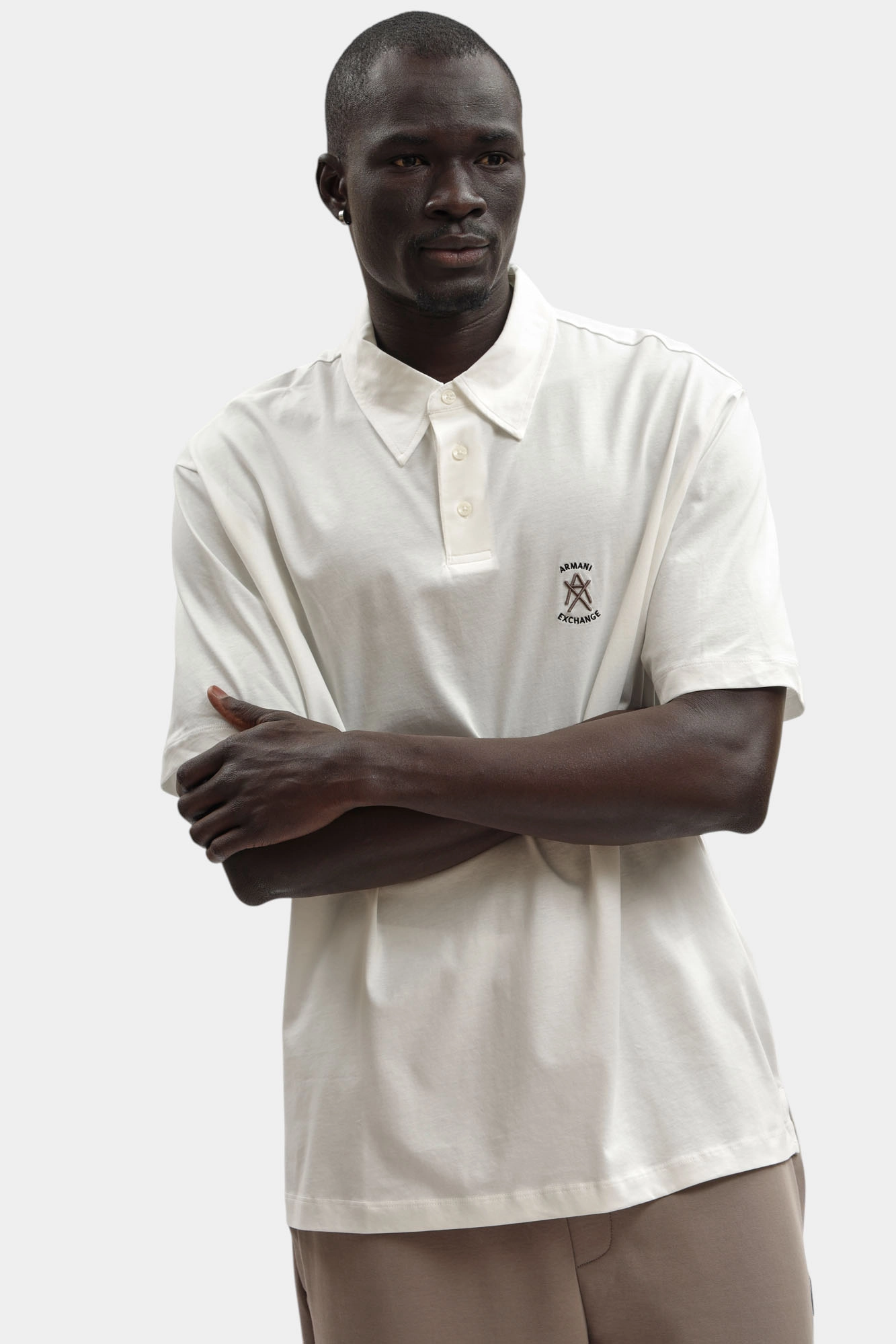 XM002209_AF10364 Поло Armani Exchange Белый