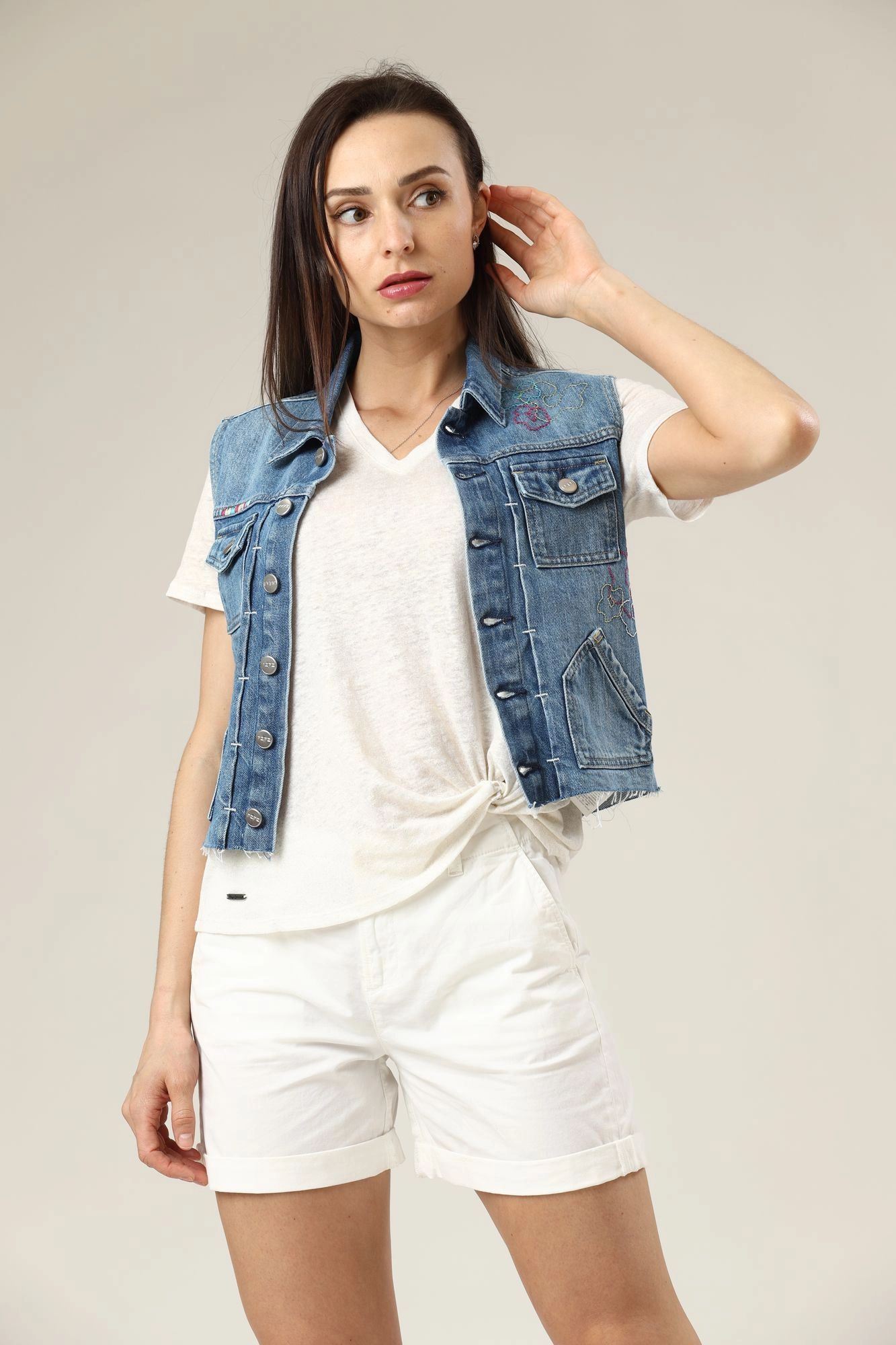 PL401927 жилет джинсовый pepe jeans 