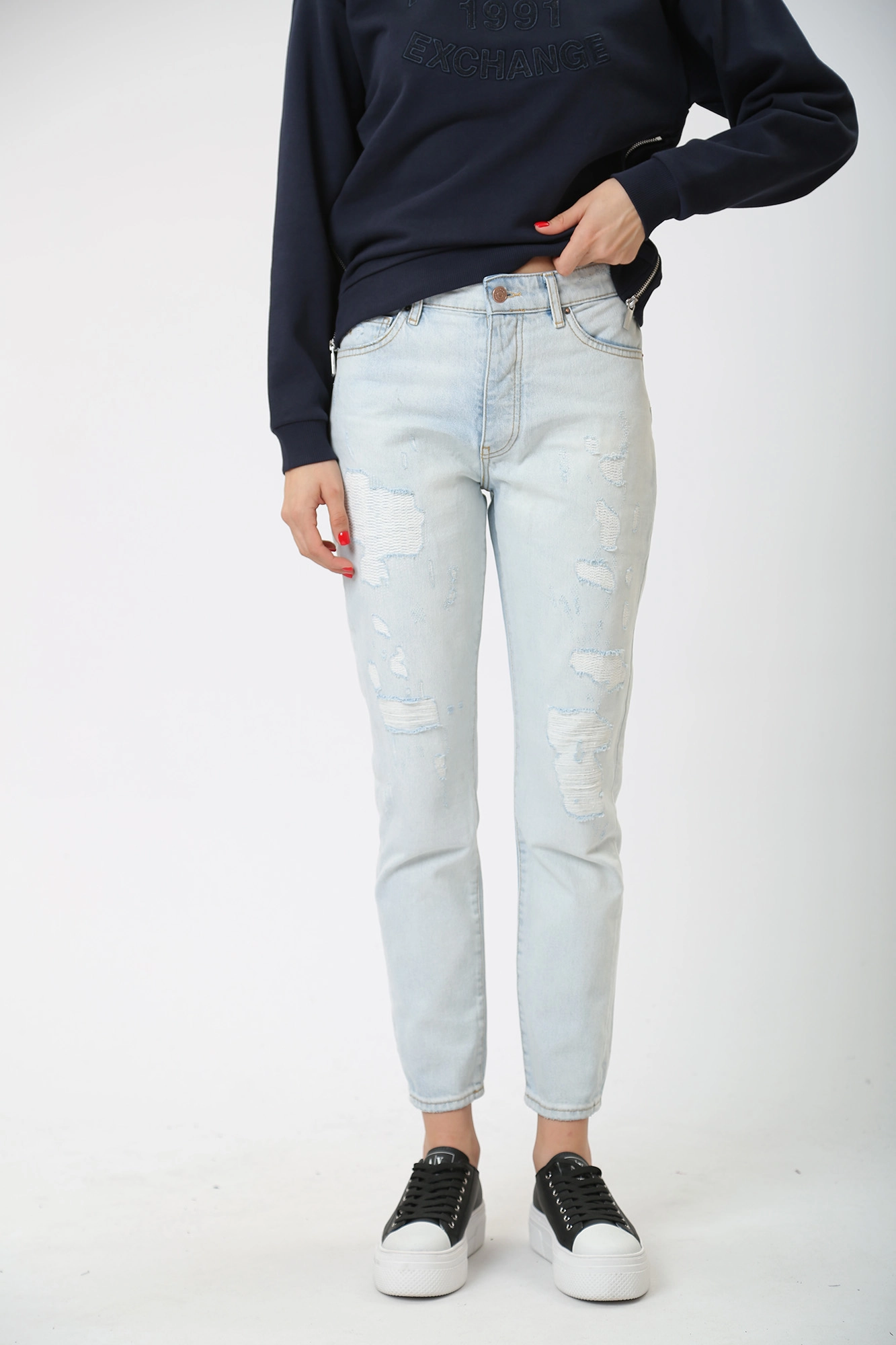 3RYJ51_Y1MVZ джинсы armani exchange