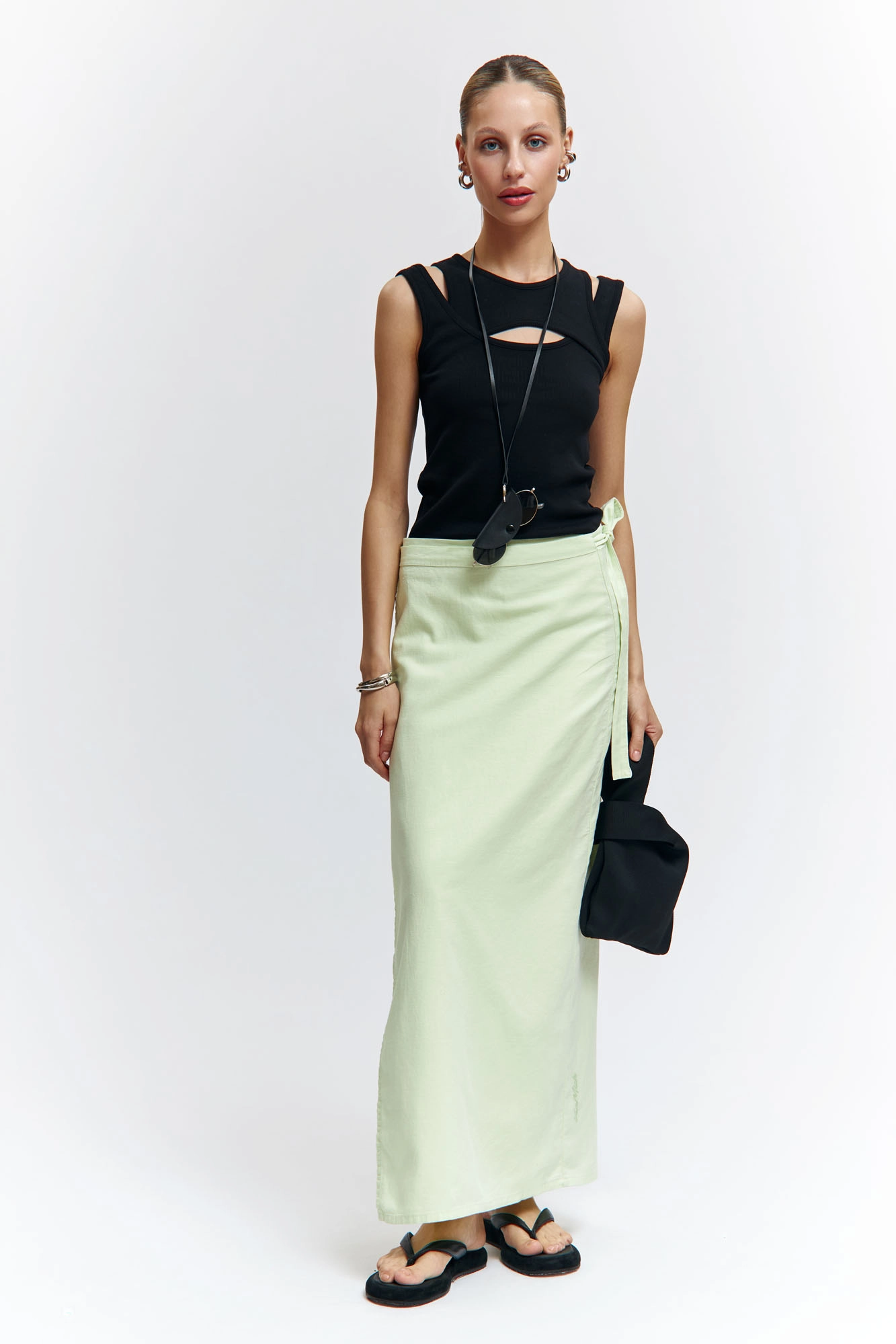 VW-OMA-55-445 юбка льняная van mich 