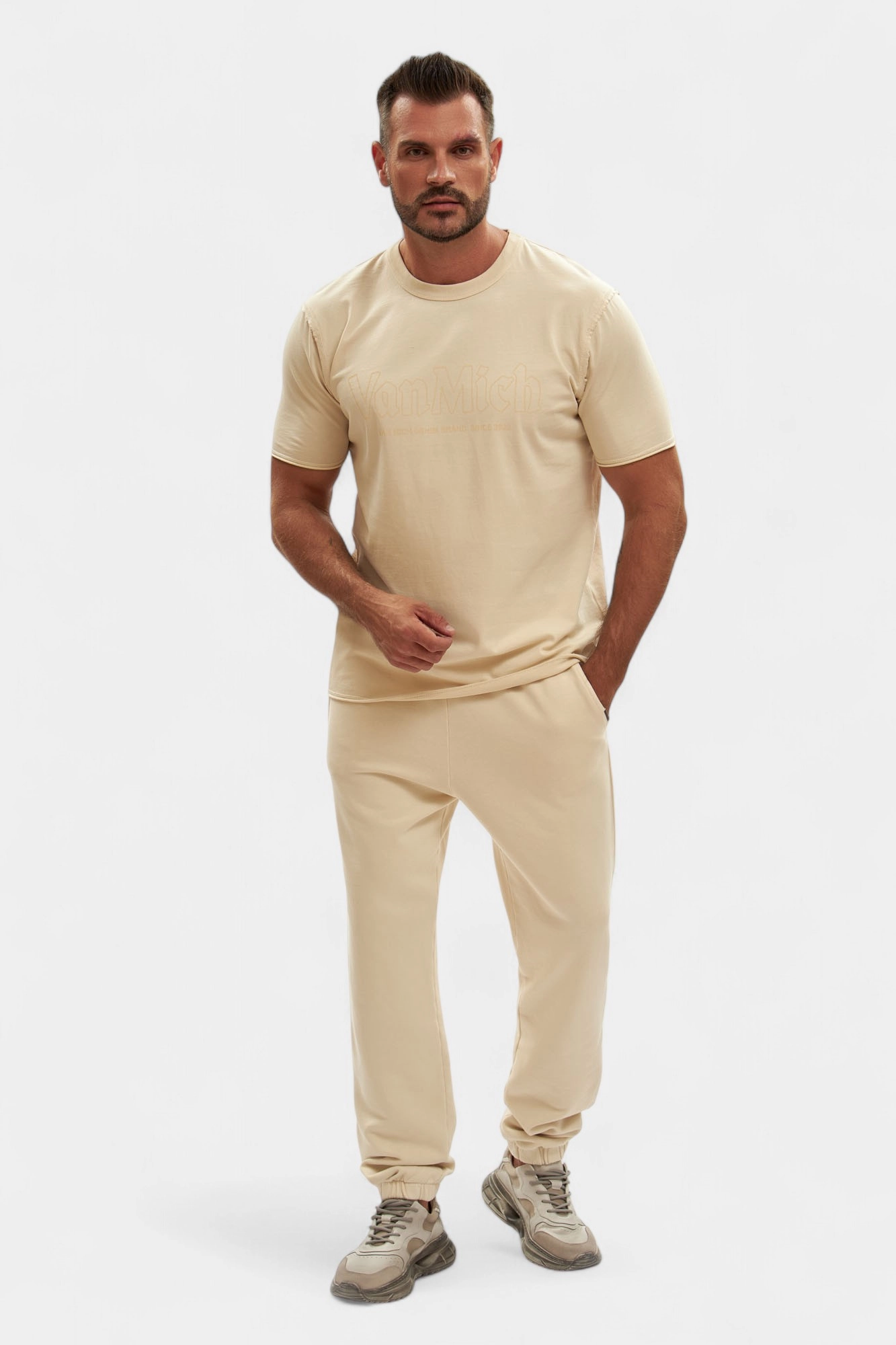 VM-ERK-22-576 Футболка Van Mich Бежевый