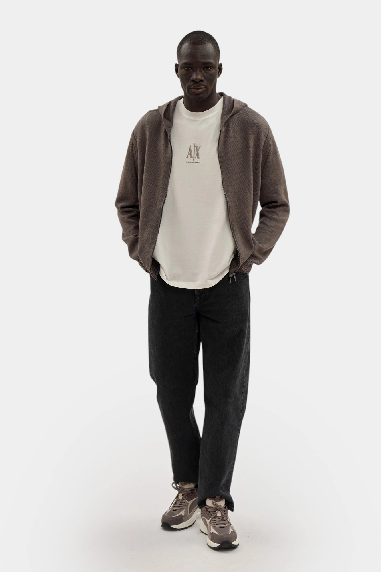 XM000905_AF14008 Толстовка Armani Exchange Серый