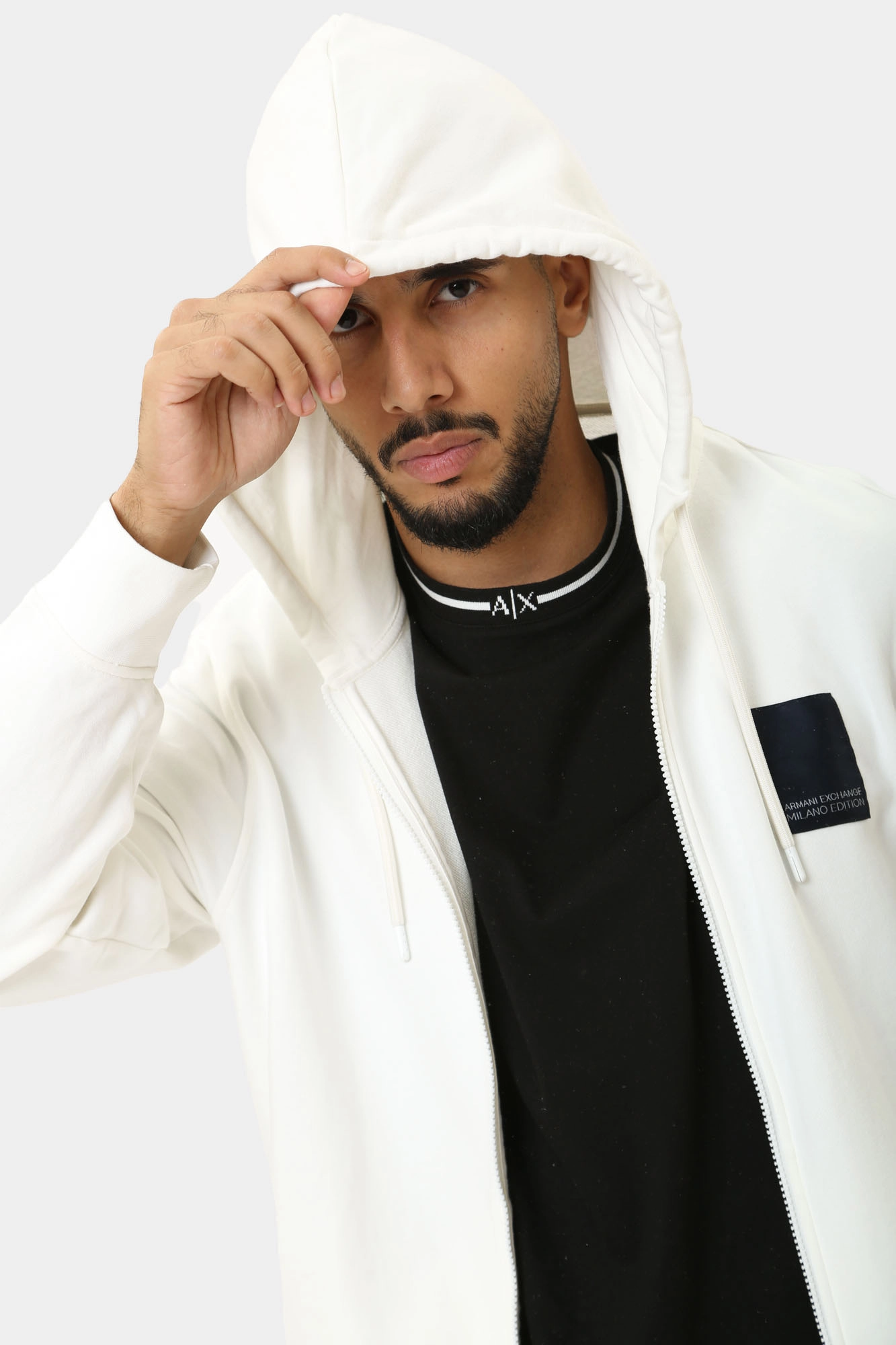 3DZMHS_ZJGGZ_1116 Толстовка с капюшоном Armani Exchange Белый