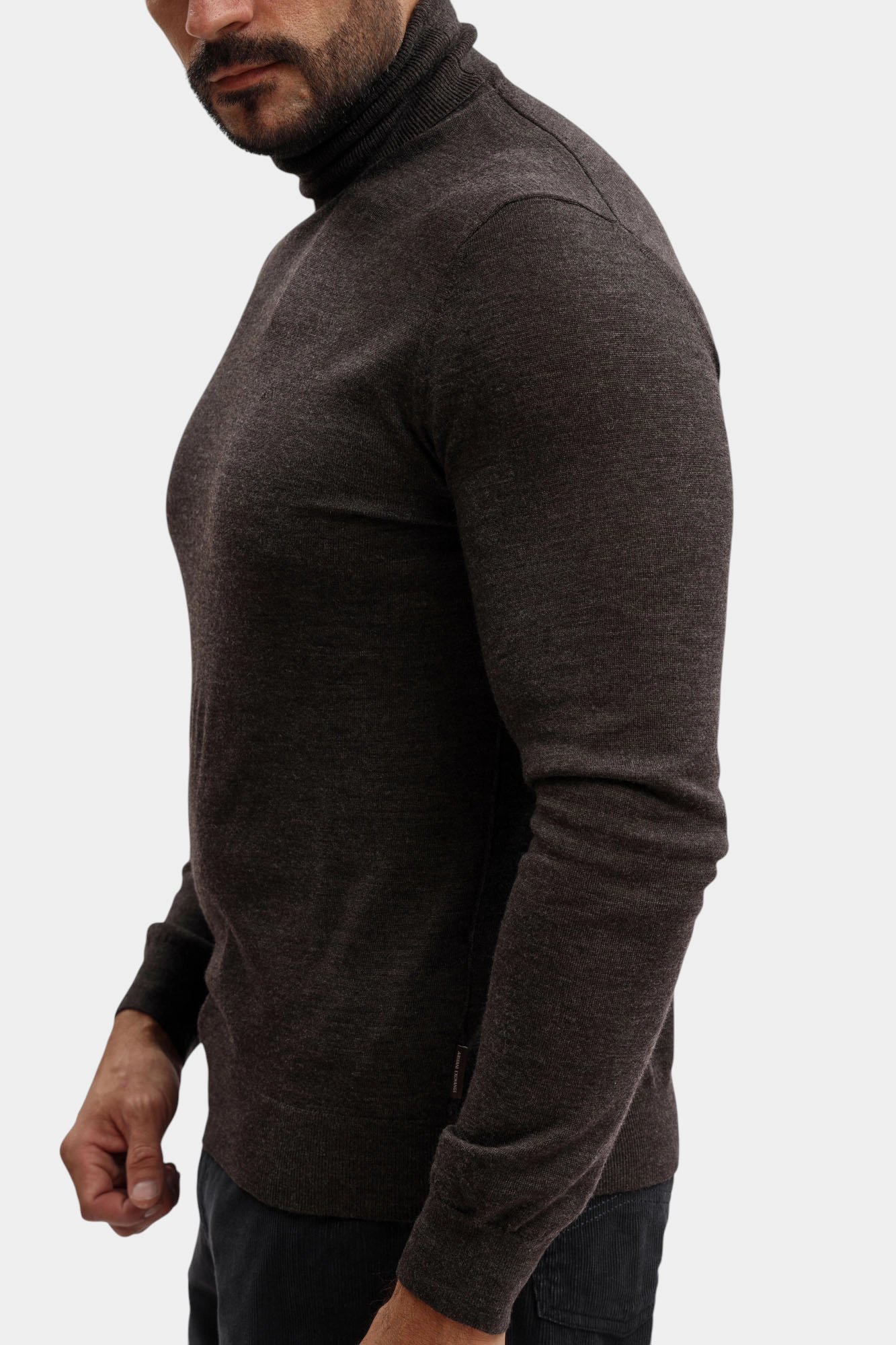 8NZM3C_ZM8AZ Водолазка Armani Exchange Коричневый