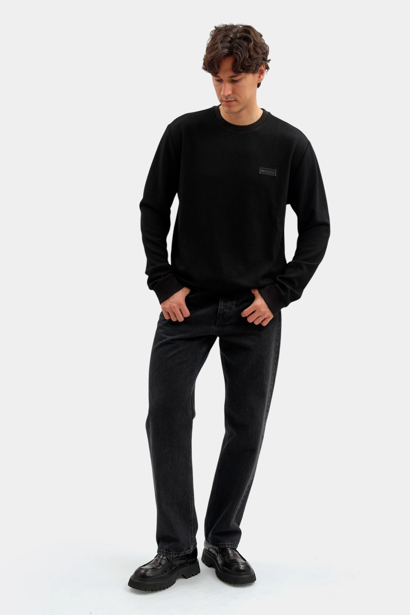 BMF0999 Свитшот Bikkembergs Черный