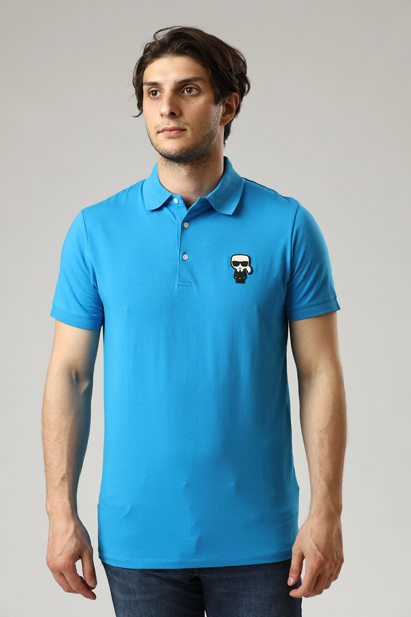 521221_745022 Поло  Karl Lagerfeld Голубой