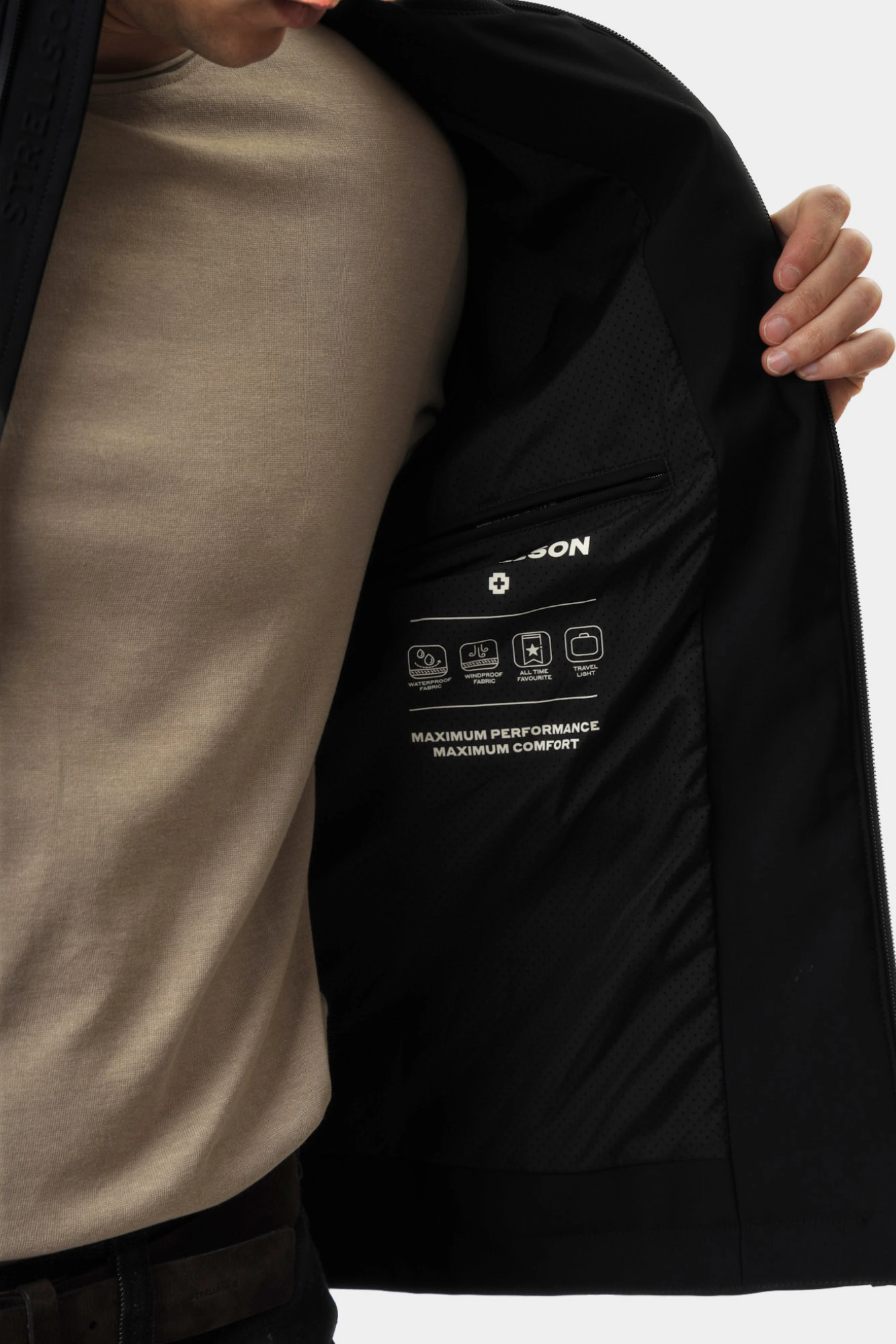 30045082_10018403 Ветровка Strellson Черный