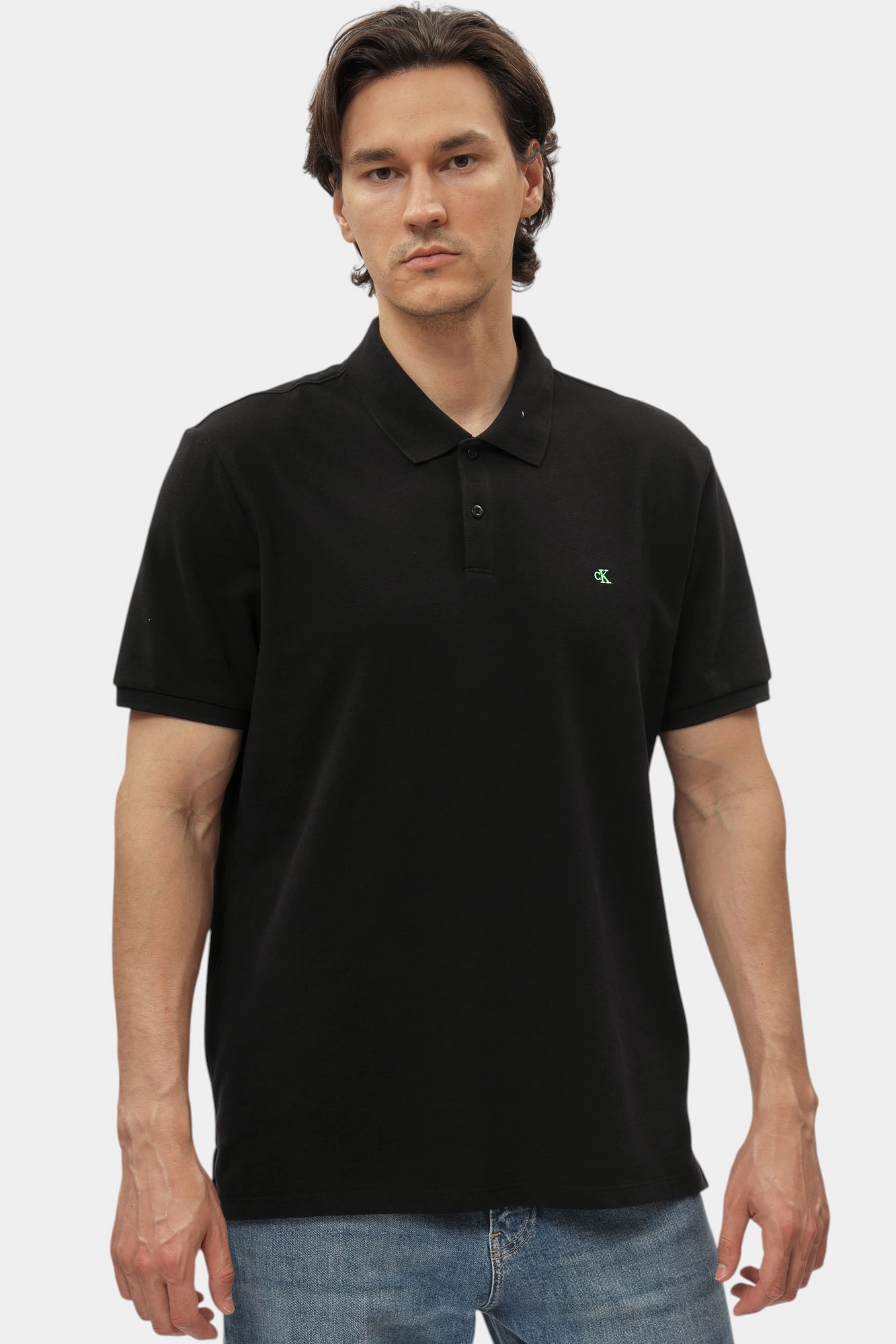 LV040EM269 Поло Calvin Klein Jeans Черный