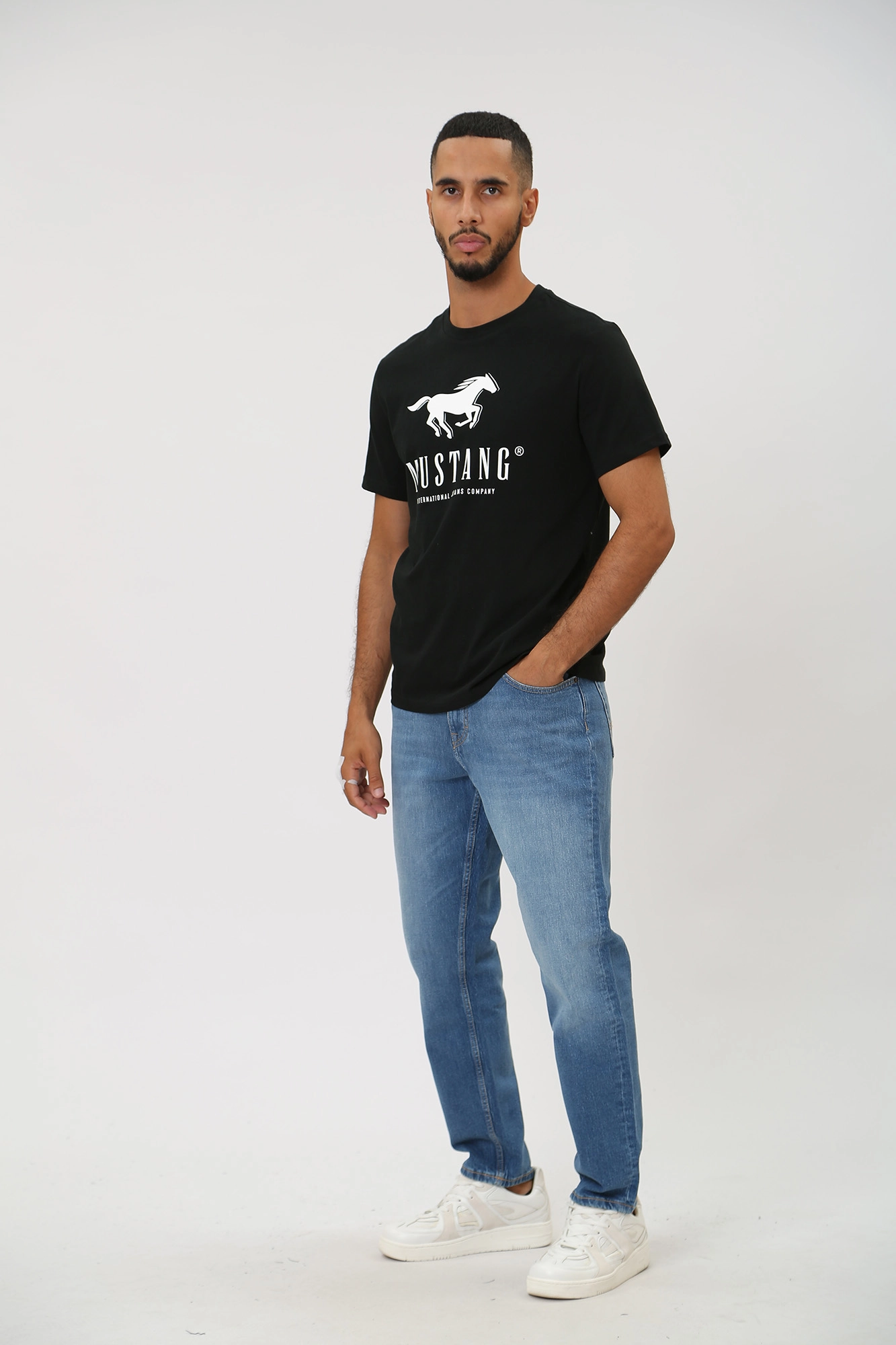 1014276-5000 Джинсы Denver Cropped  Mustang Голубой