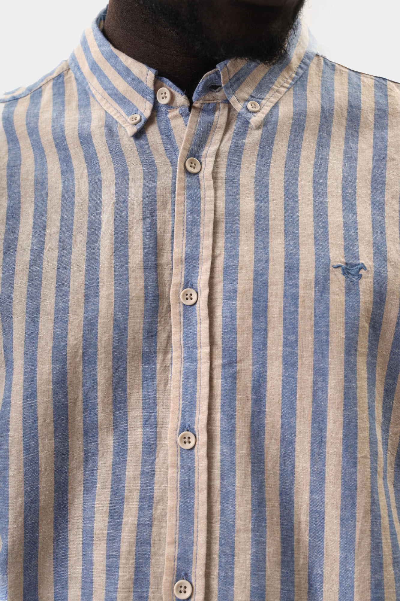 1016249 Рубашка Mustang Синий