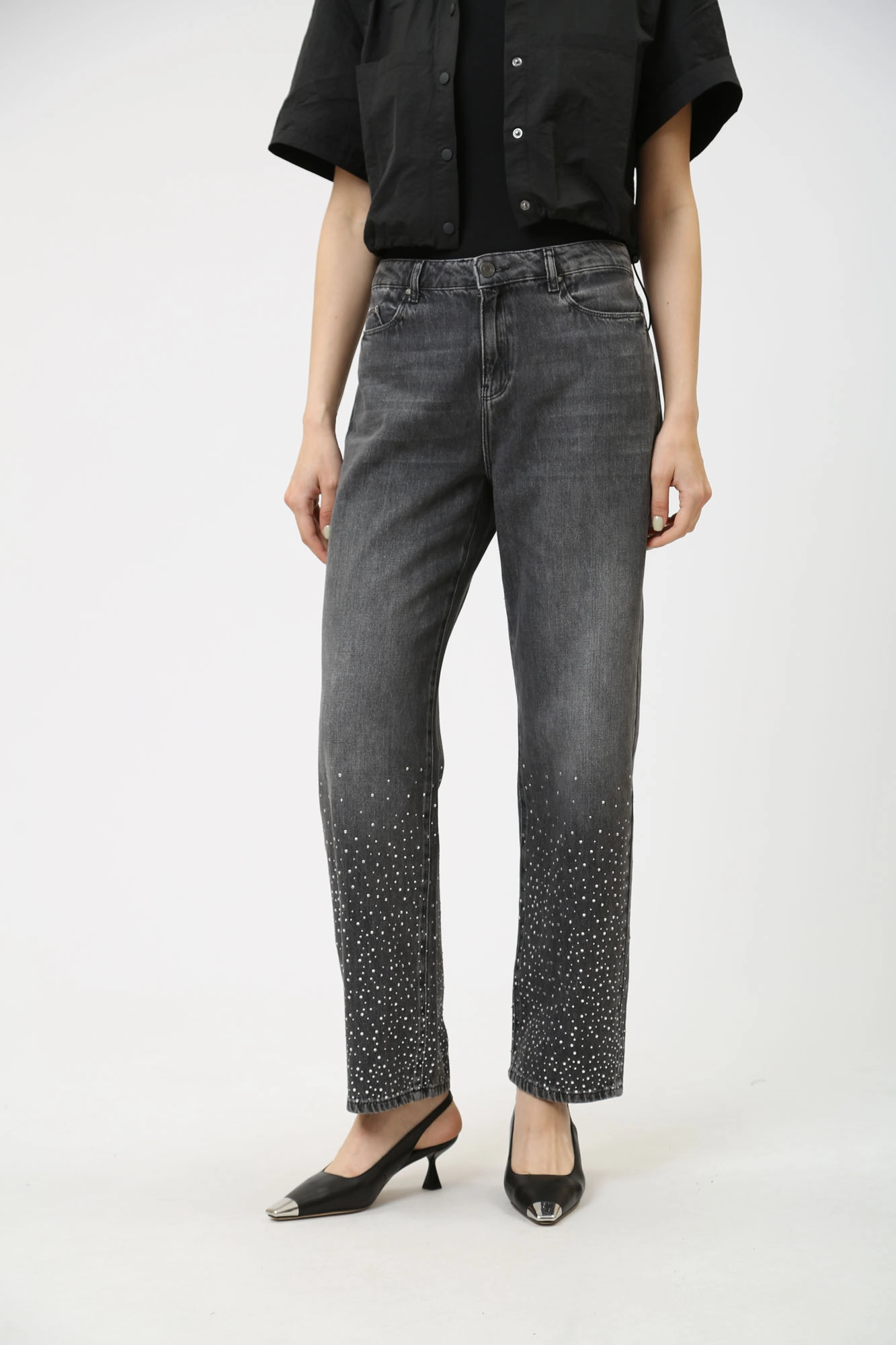 240W1104 брюки джинсовые karl lagerfeld 