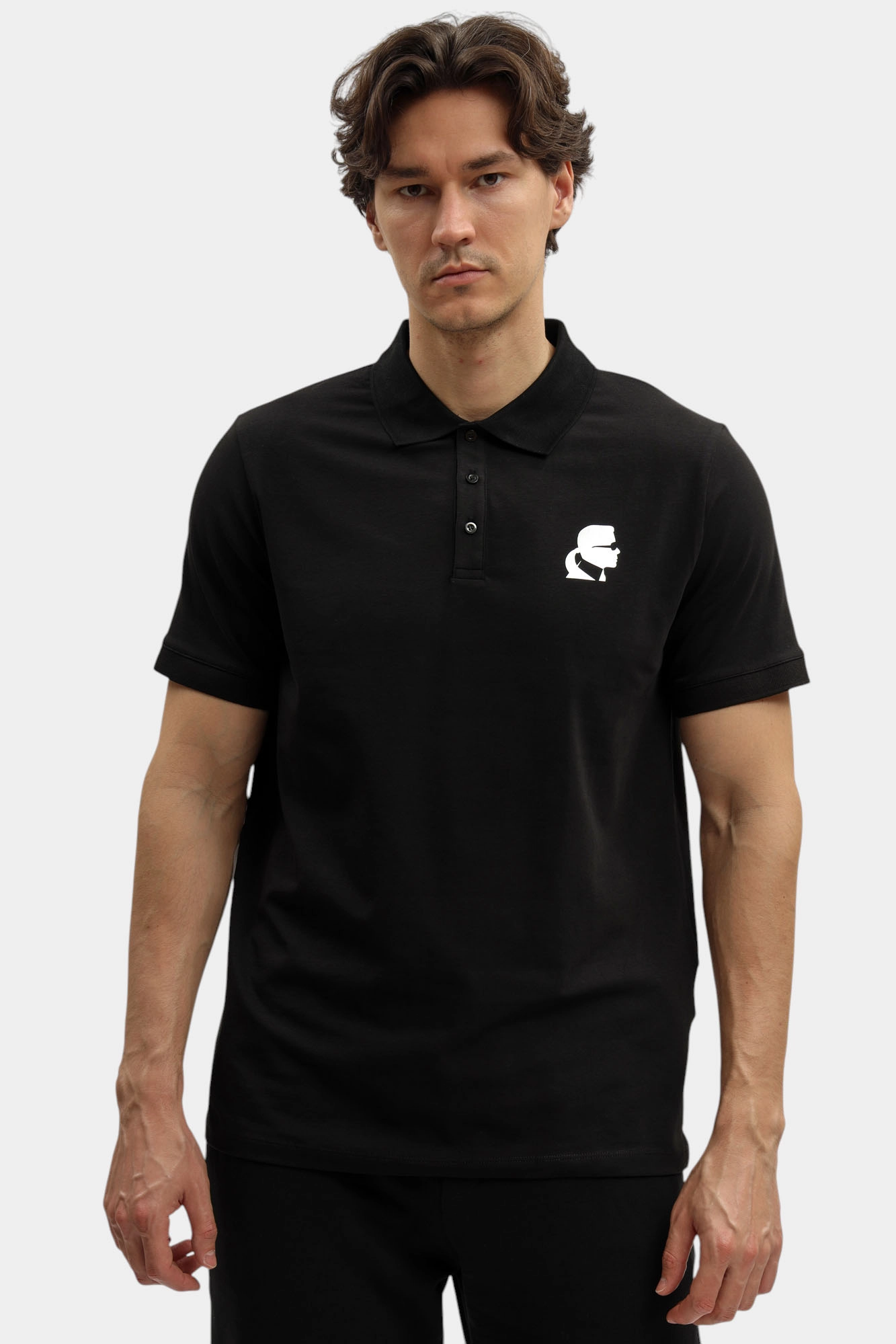 554235_745401 Поло Karl Lagerfeld Черный