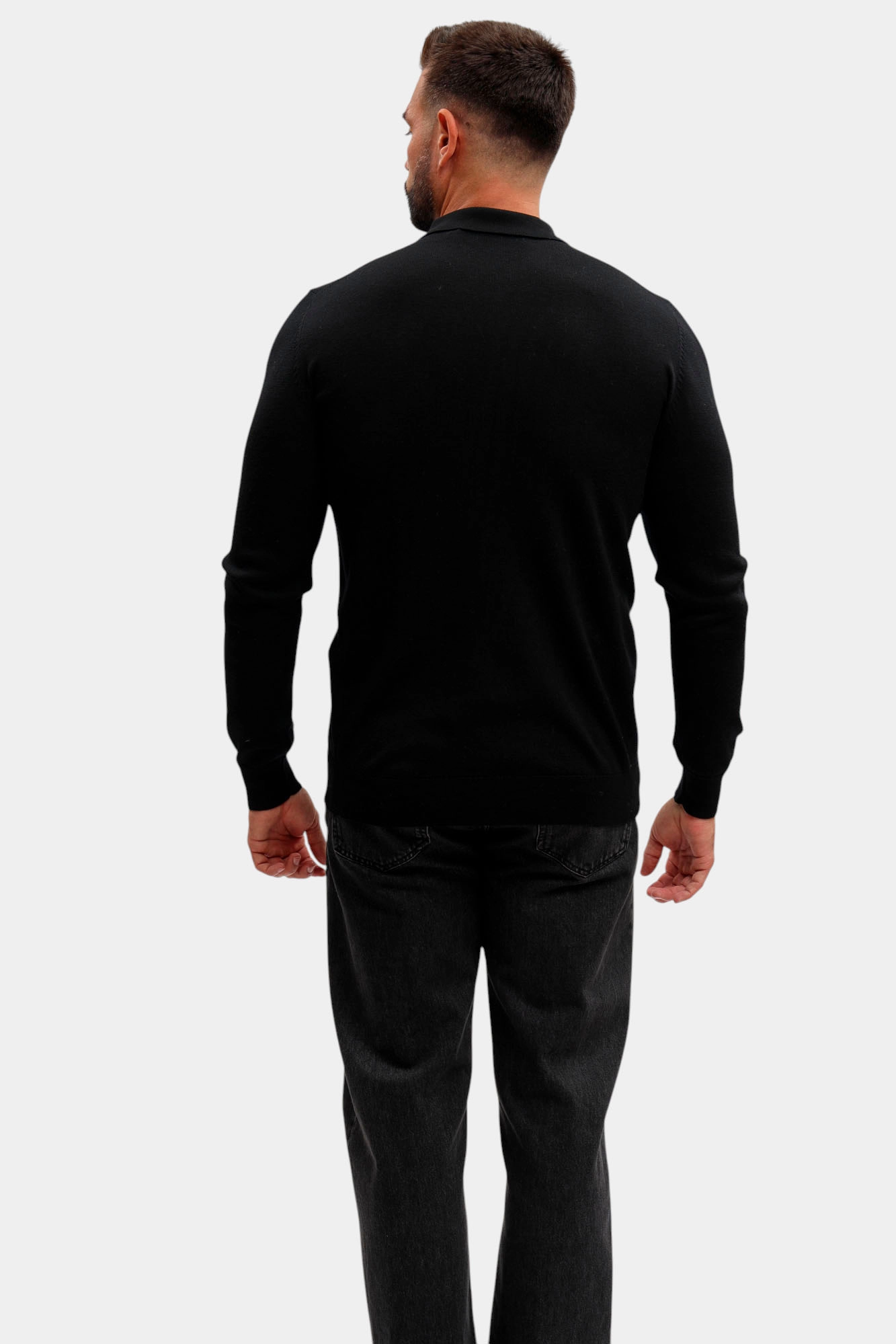 554399_655007 Поло с длинным рукавом Karl Lagerfeld Черный