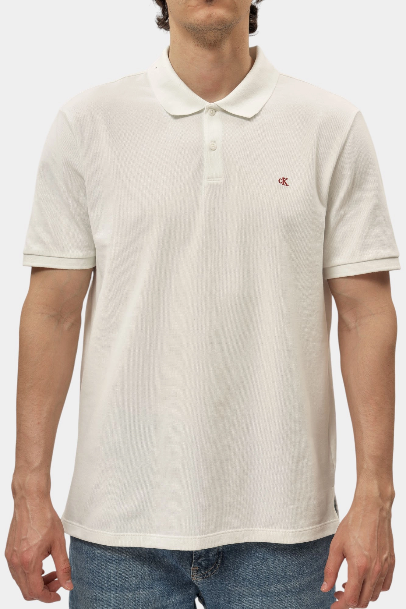 LV040EM269 Поло Calvin Klein Jeans Белый