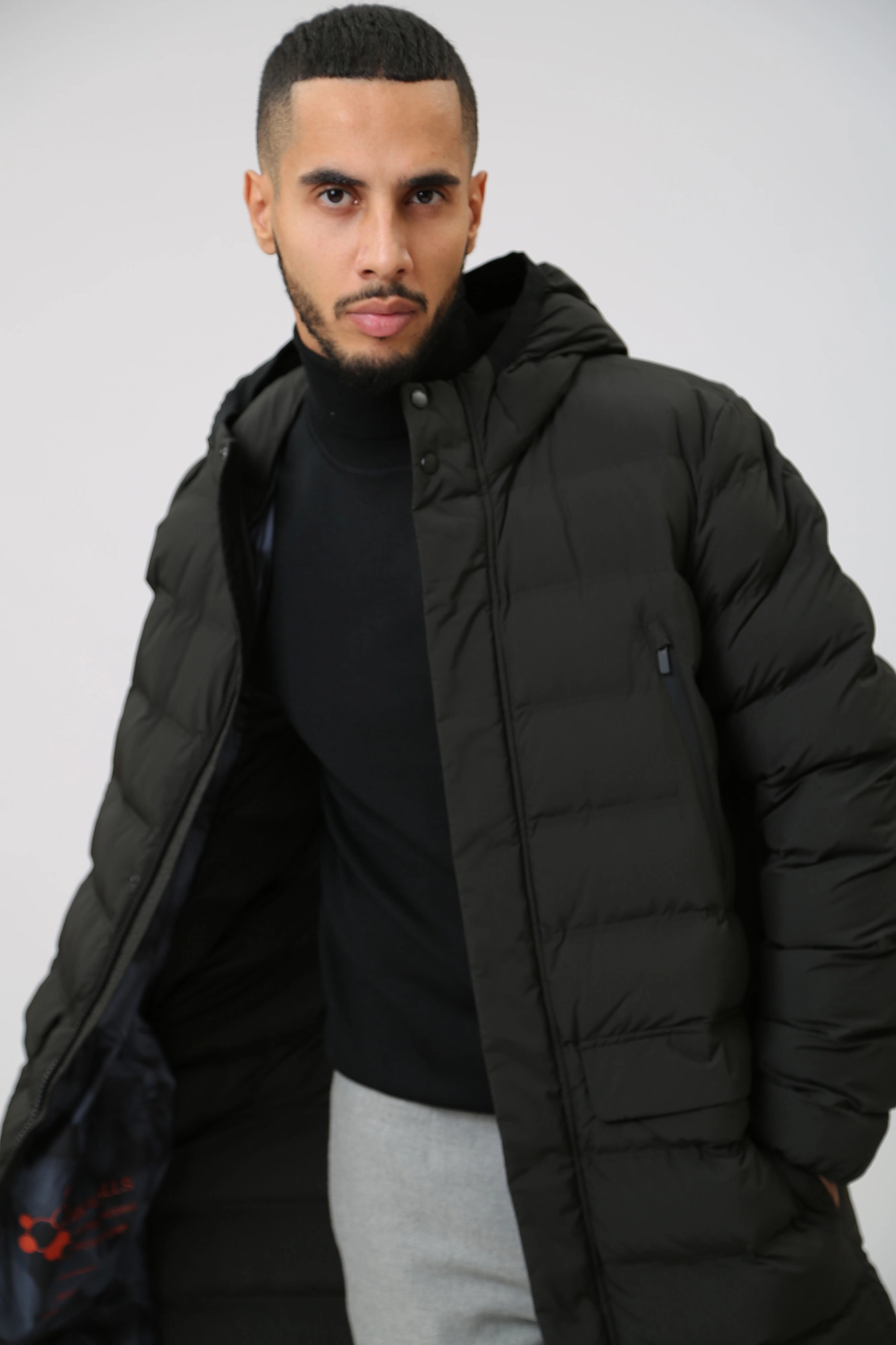 M3629LT2961F Пуховик длинный Geox Черный