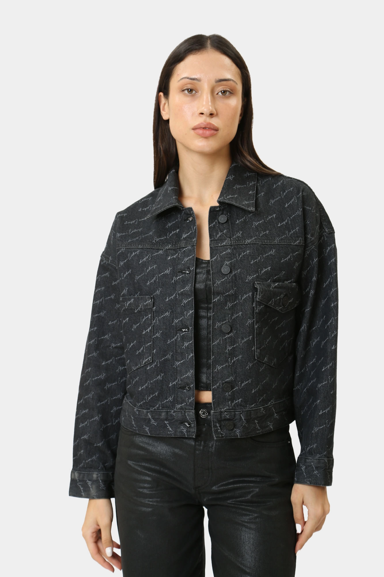 6DYB20_Y18BZ_42AC куртка джинсовая armani exchange 