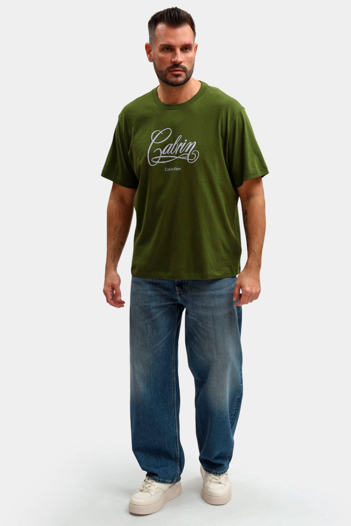 LV04RE804G Футболка Calvin Klein Jeans Зеленый