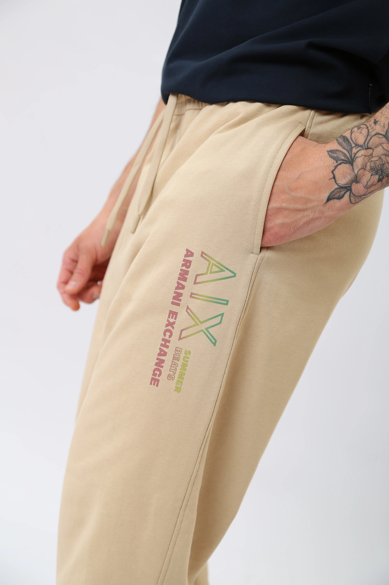 3RZPJA_ZJ7KZ Брюки спортивные Armani Exchange Серый