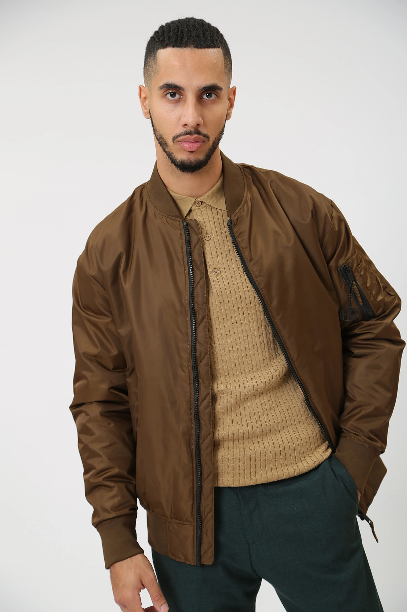 30038840_10015563 Бомбер Strellson Коричневый